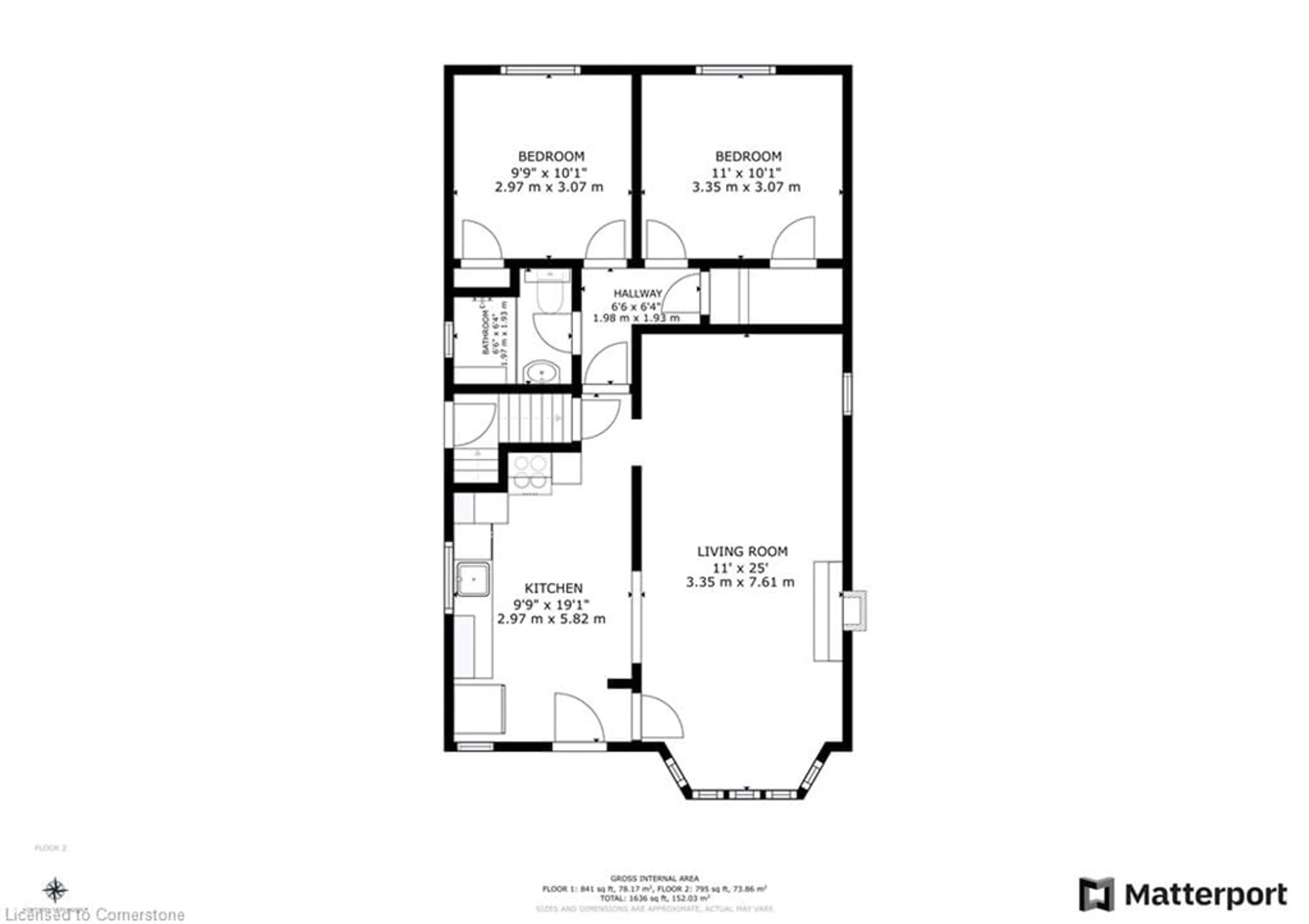 Floor plan for 155 Walter Ave, Hamilton Ontario L8K 3L1