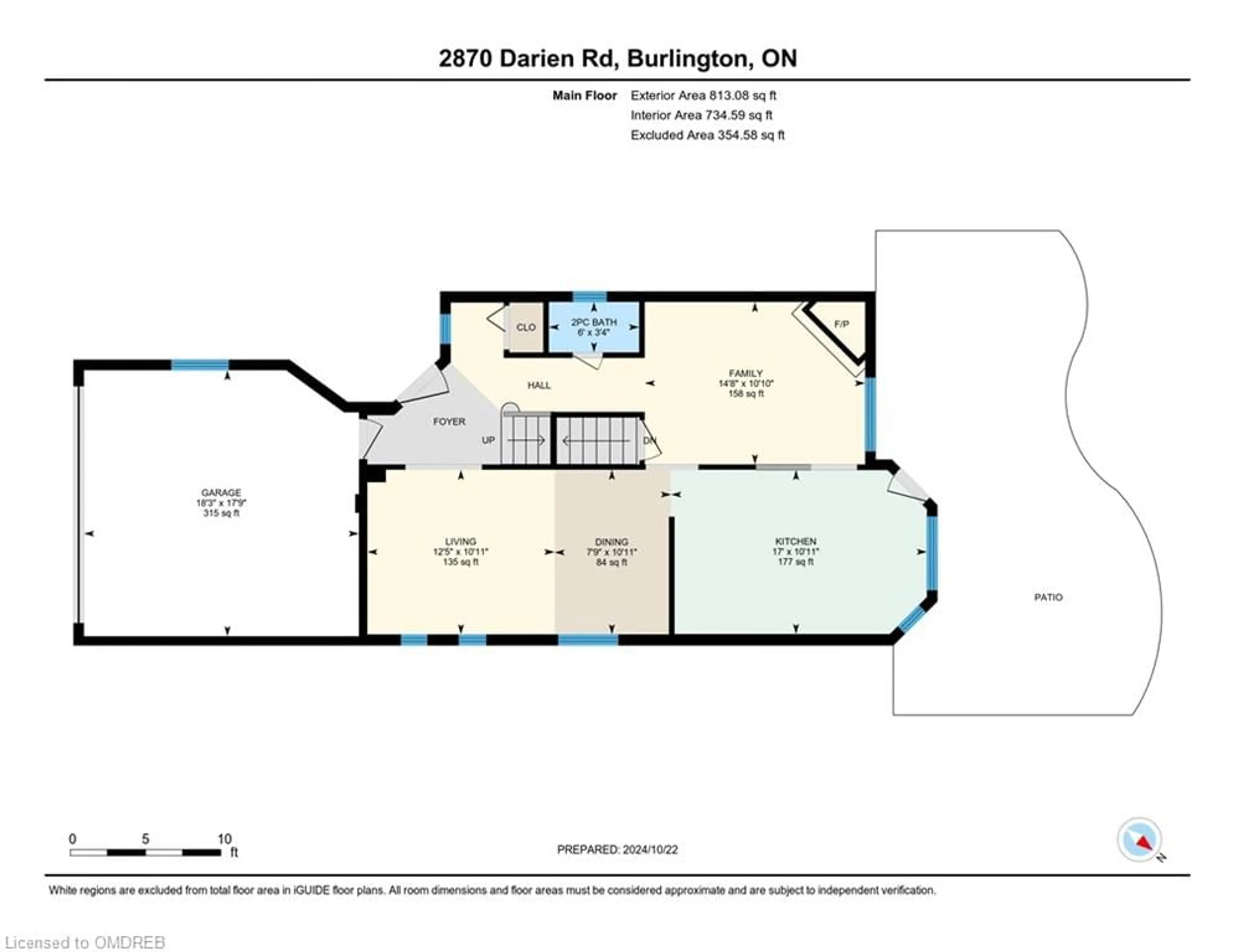 Floor plan for 2870 Darien Rd, Burlington Ontario L7M 4K1