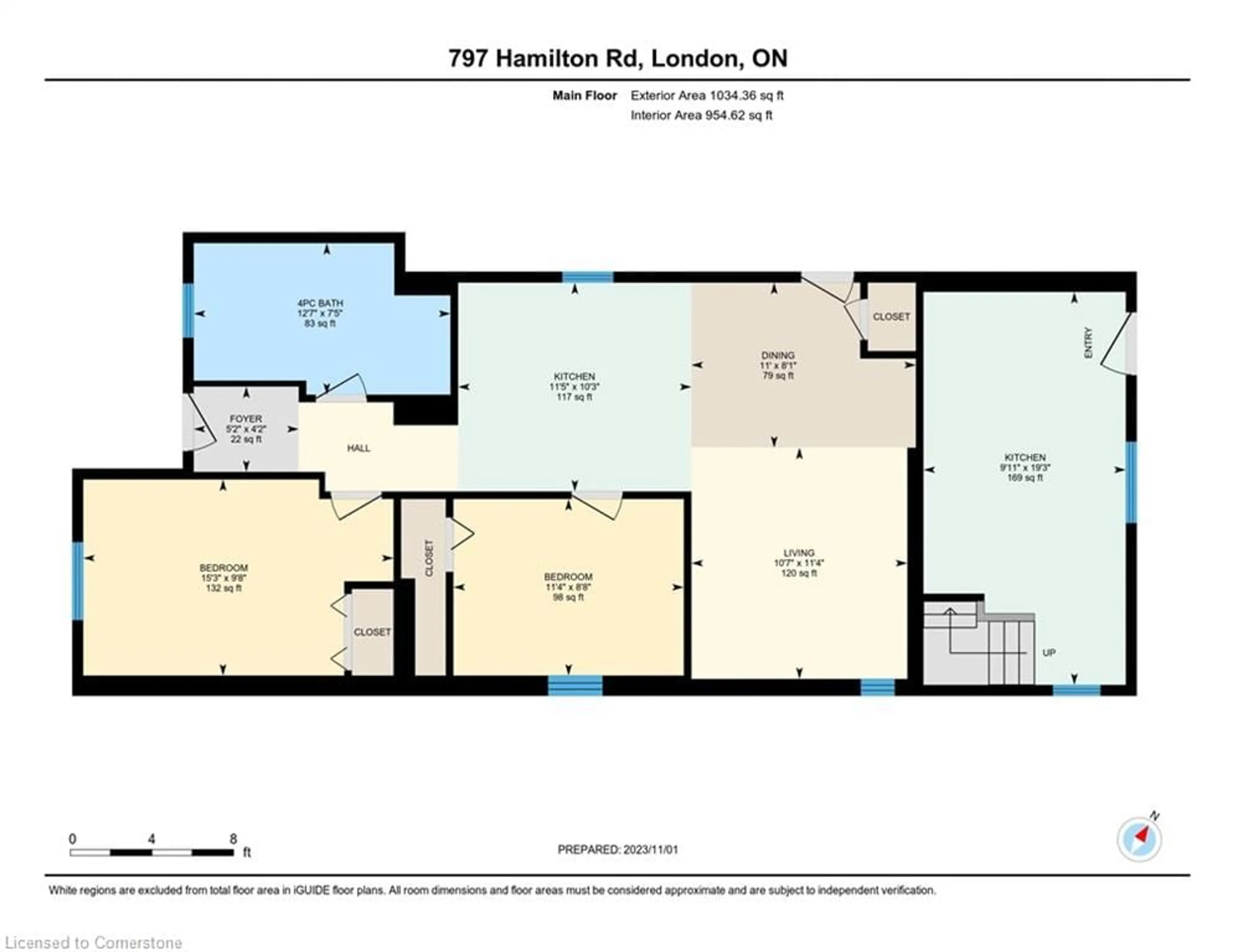 Floor plan for 797 Hamilton Rd, London Ontario N5Z 1V2