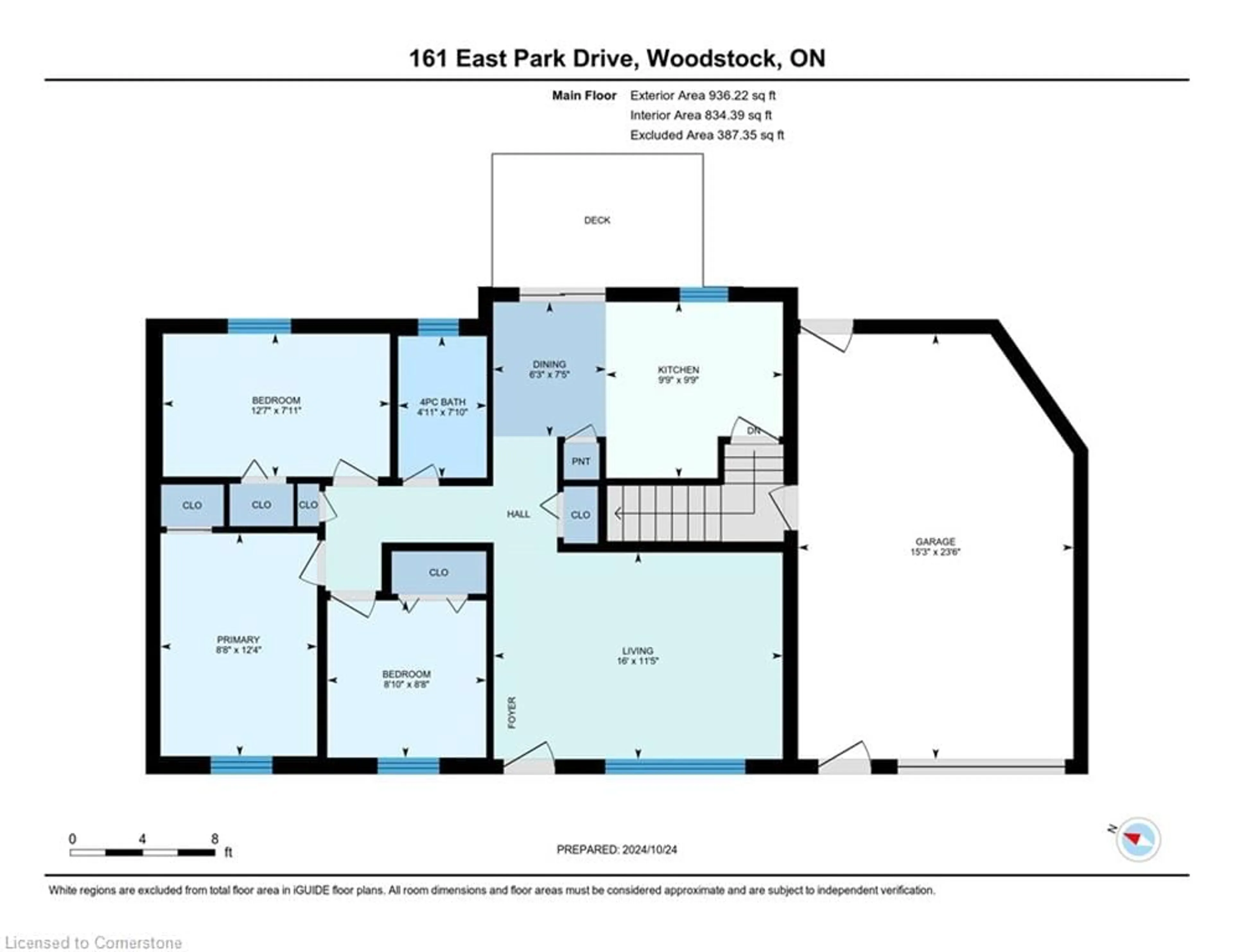 Floor plan for 161 East Park Dr, Woodstock Ontario N4S 3N1