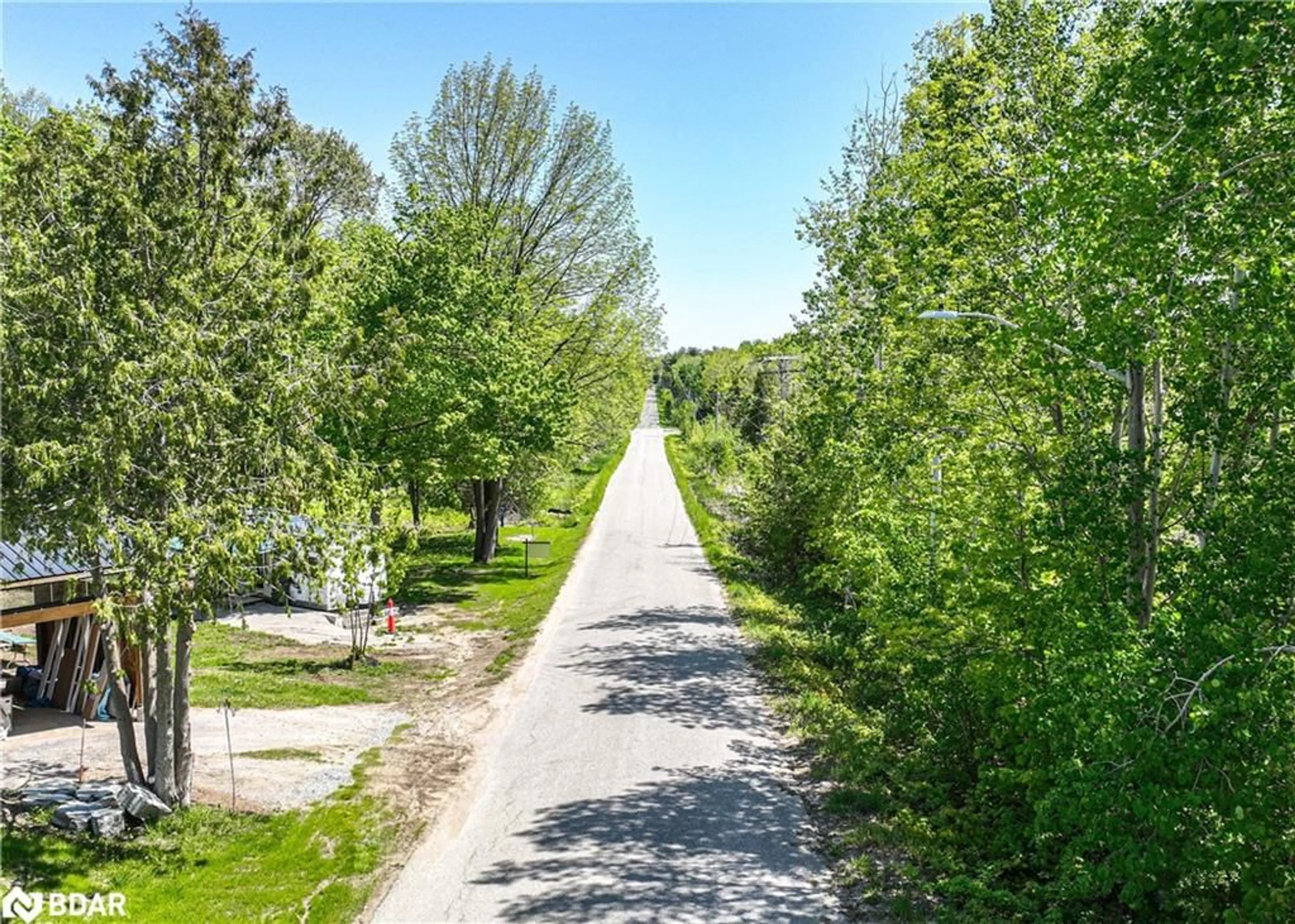 Patio, the street view for 1366 Wilson Point Rd, Orillia Ontario L3V 7E1