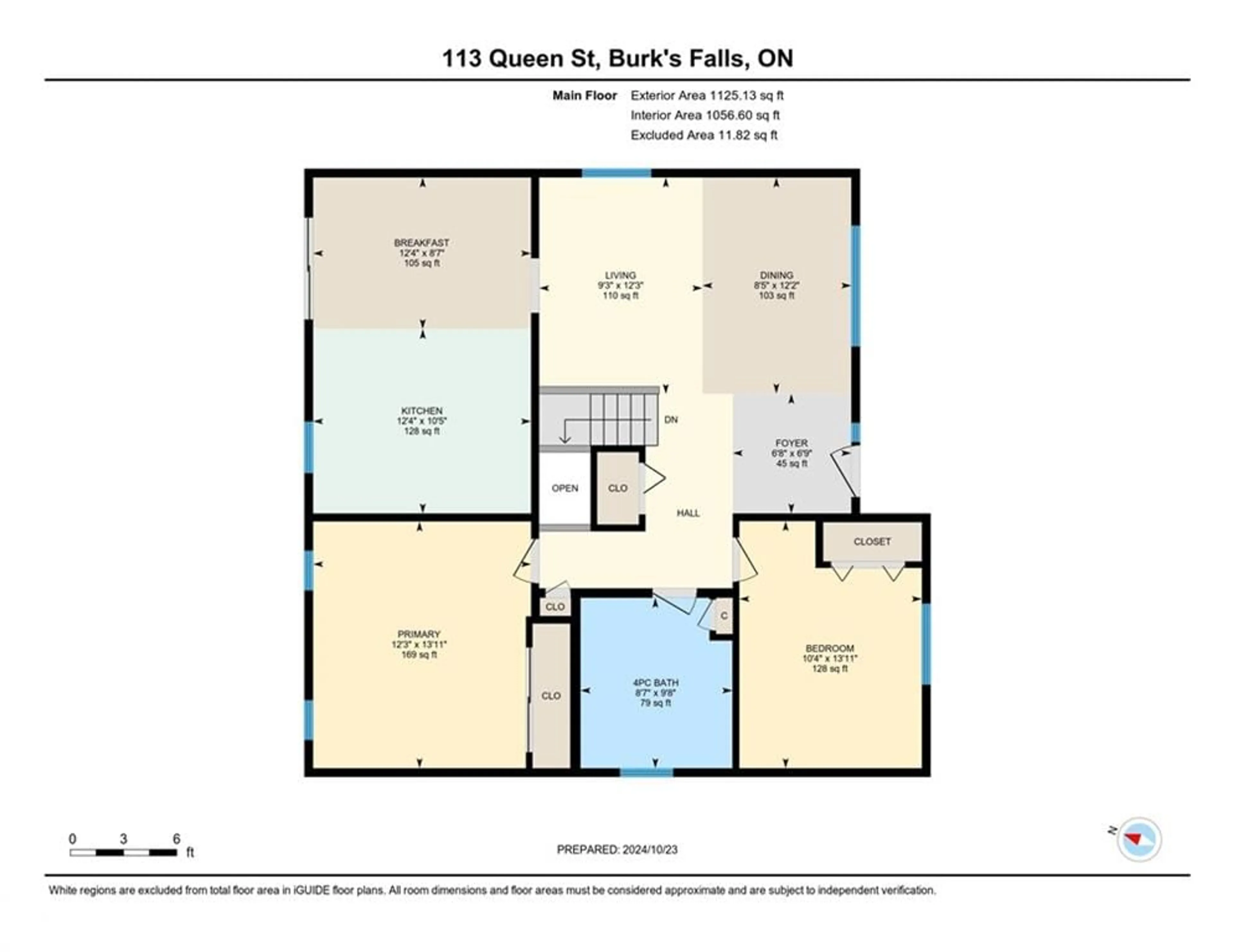 Floor plan for 113 Queen St, Burk's Falls Ontario P0A 1C0