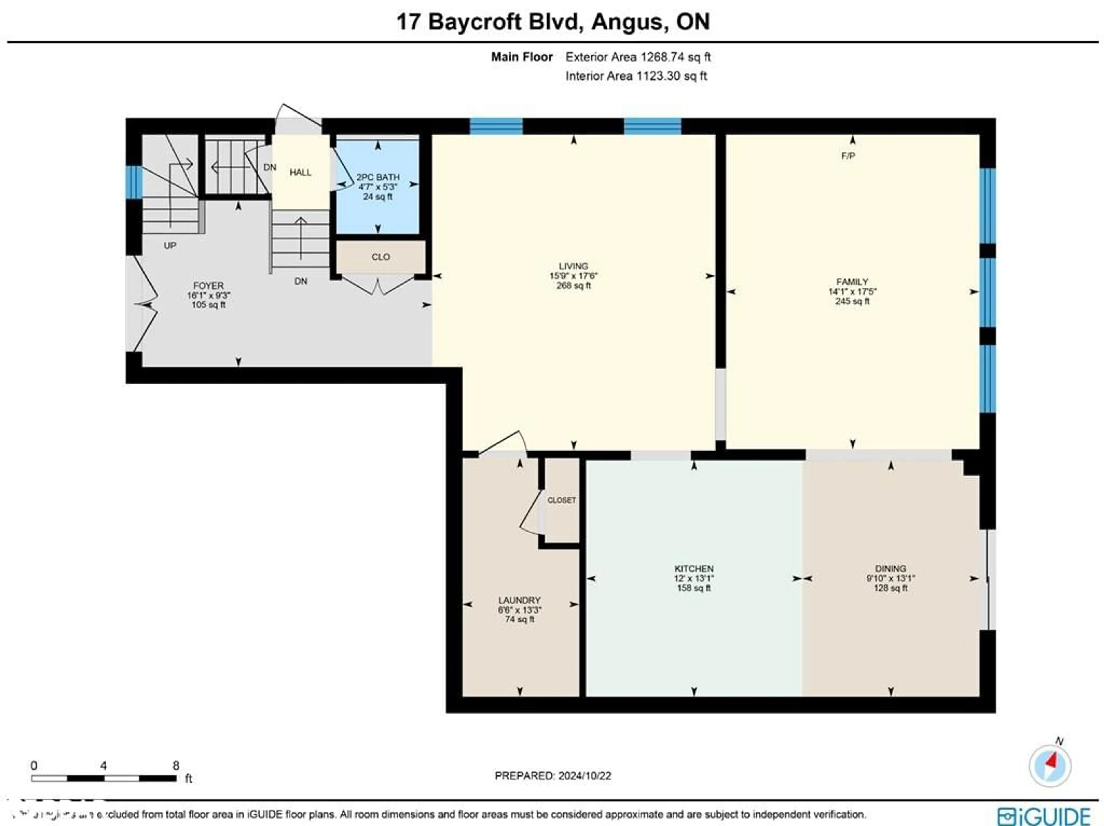 Floor plan for 17 Baycroft Blvd, Angus Ontario L3W 0L7