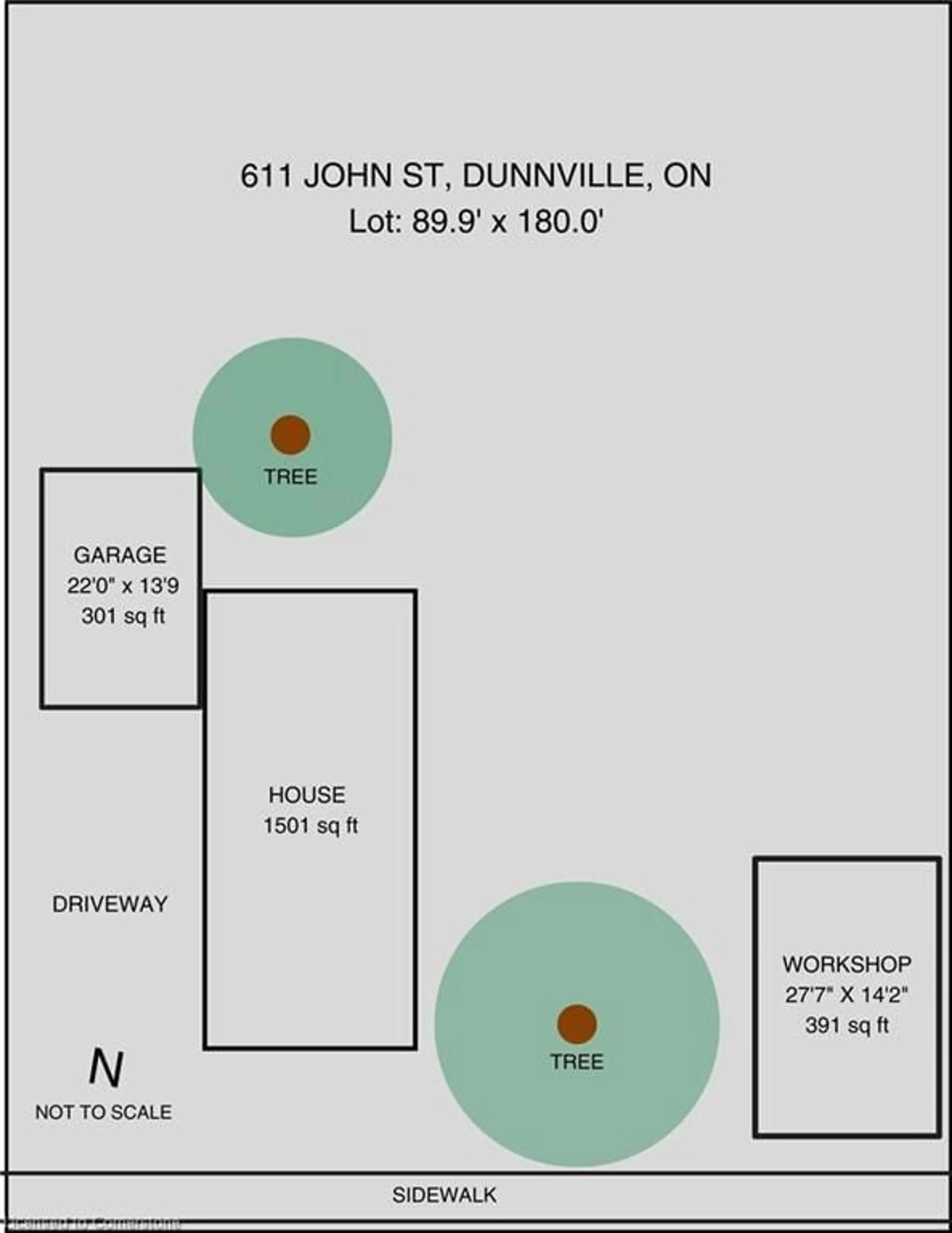 Floor plan for 611 John St St, Dunnville Ontario N1A 2R5