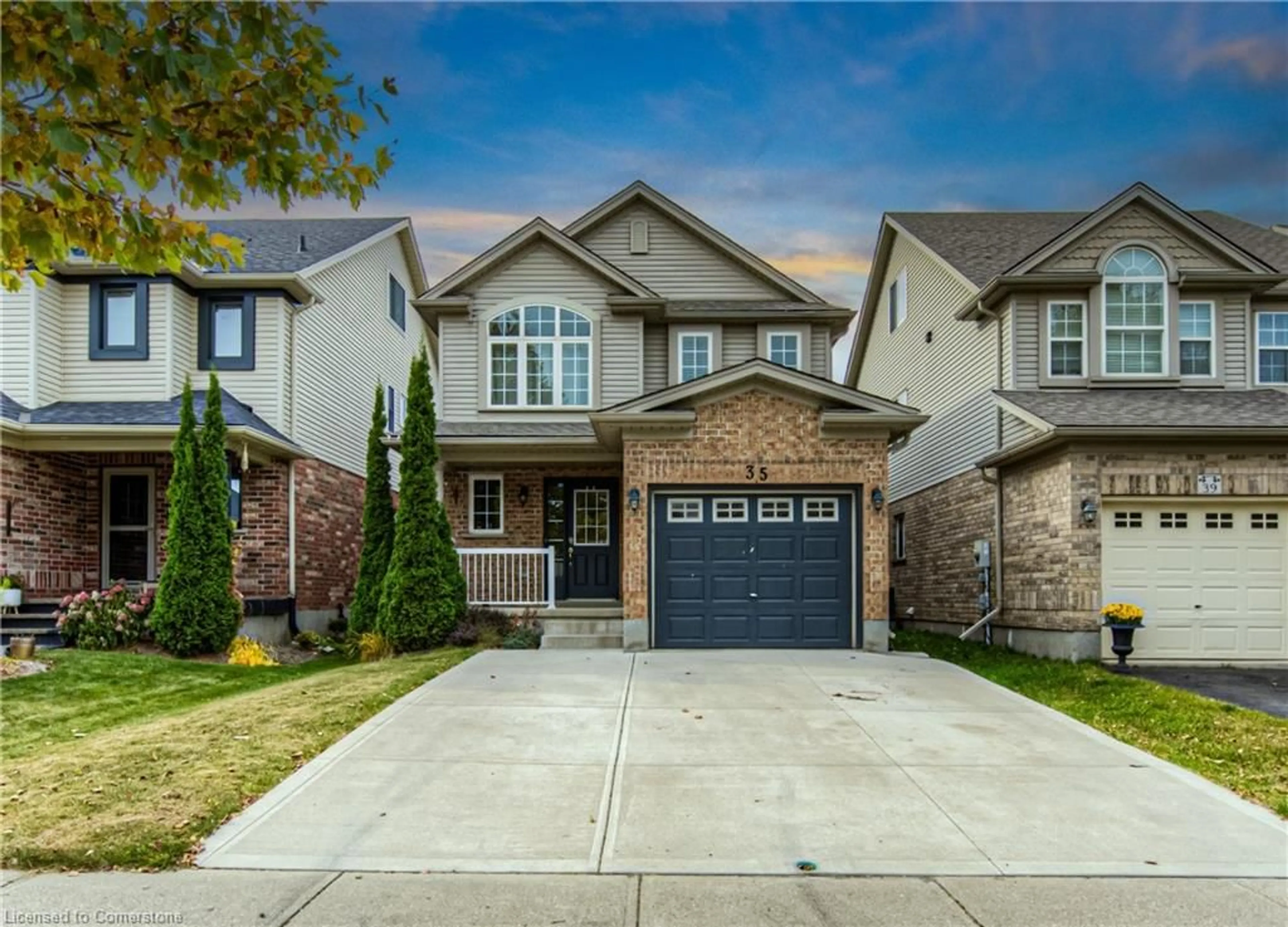 Frontside or backside of a home, the street view for 35 Frankfurt St, Kitchener Ontario N2R 1T5