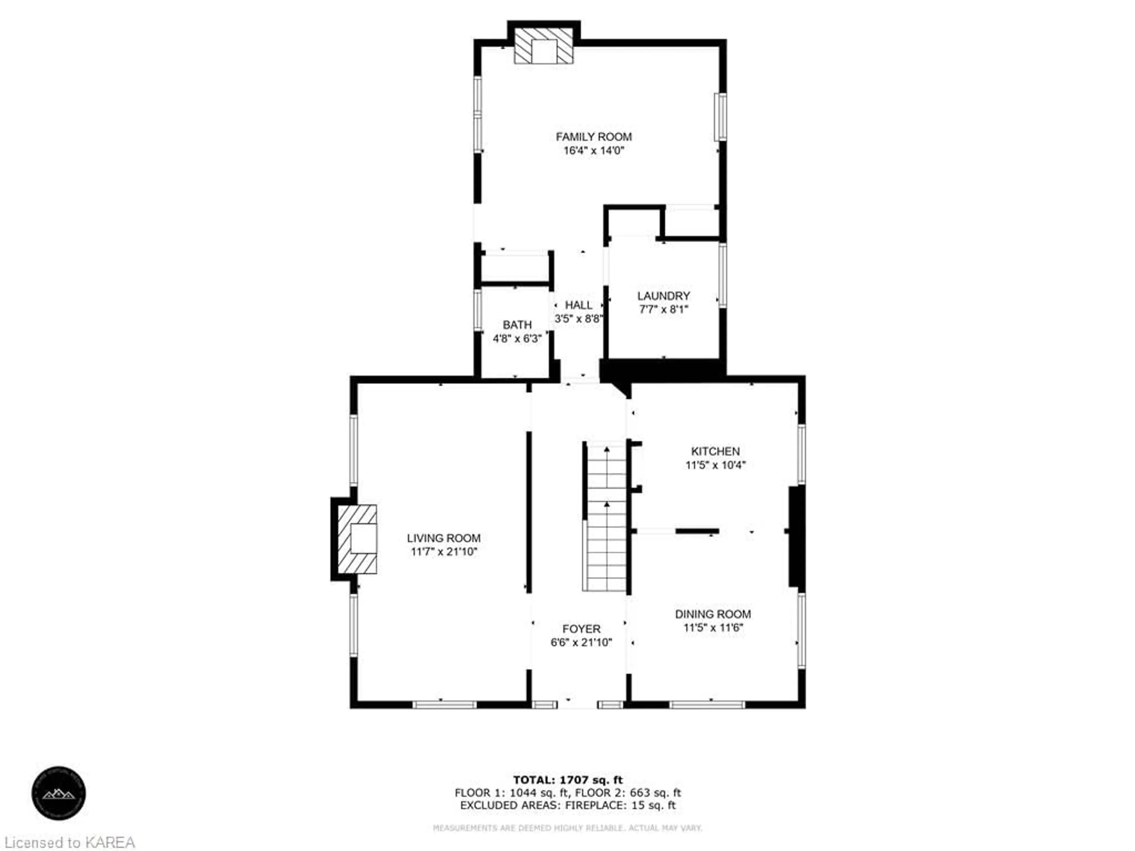 Floor plan for 209 Centre St, Napanee Ontario K7R 1N7