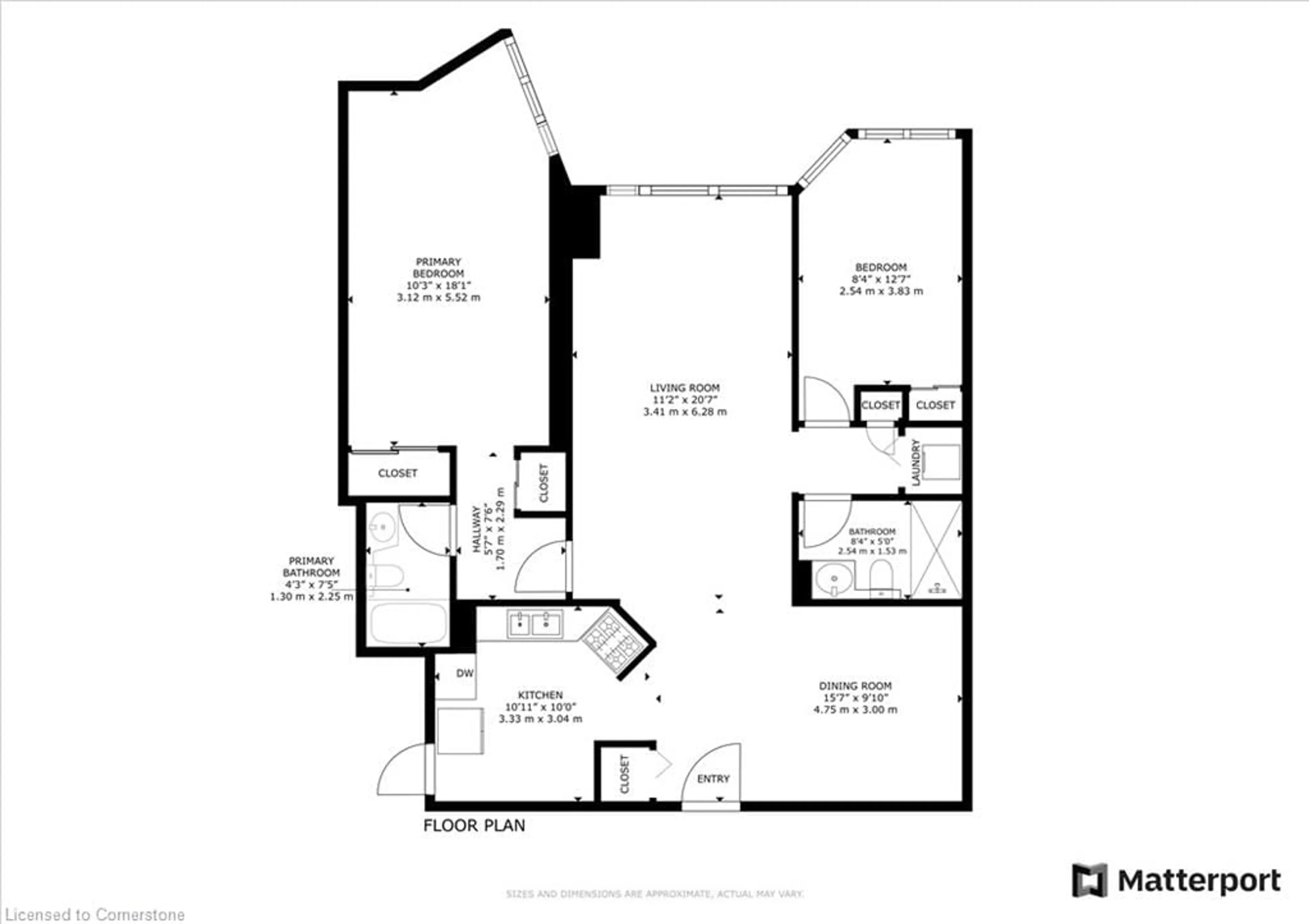 Floor plan for 3605 Kariya Dr #1912, Mississauga Ontario L5B 3J4