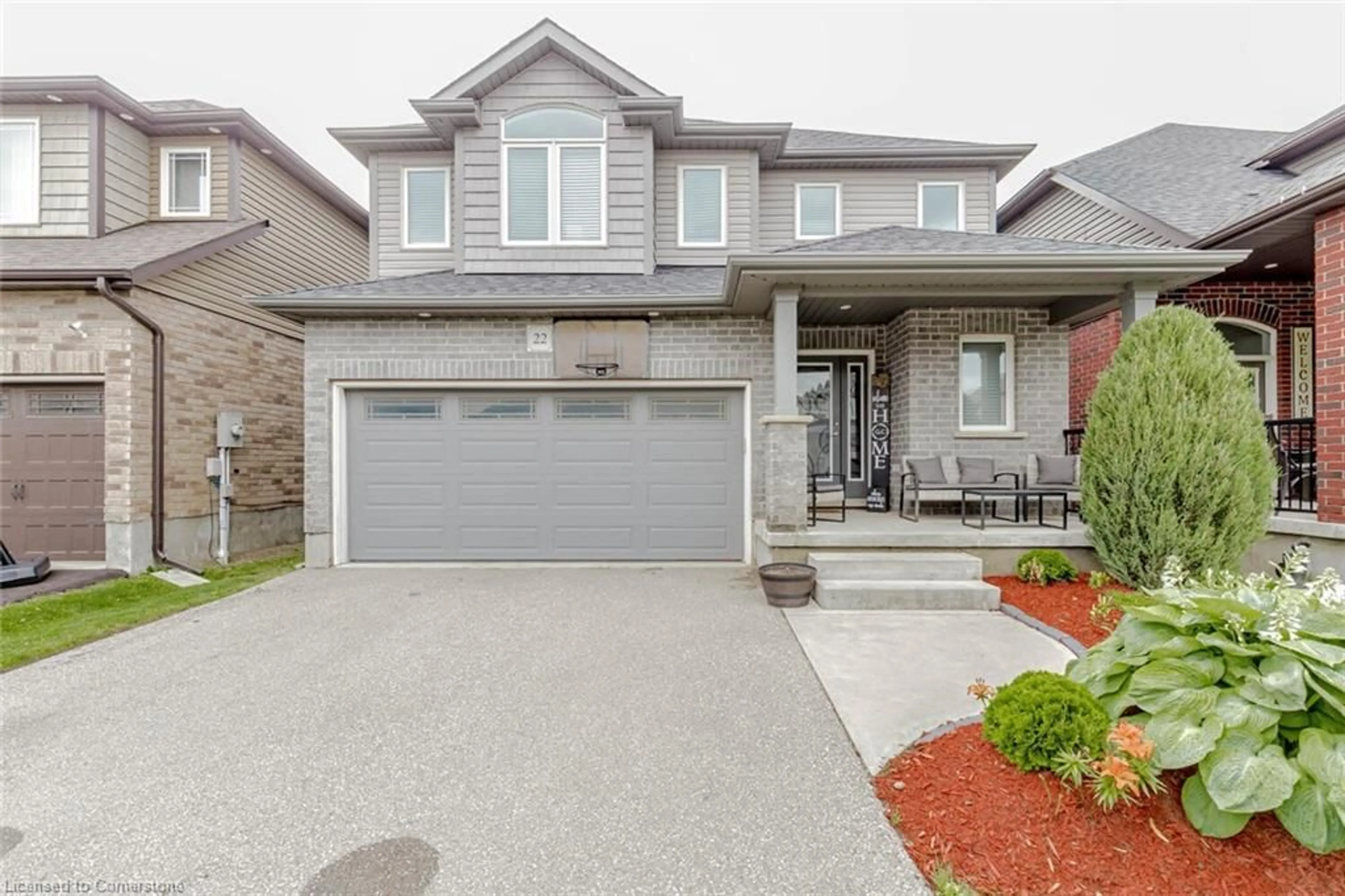 Frontside or backside of a home, the street view for 22 Mcintyre Lane Lane, Grand Valley Ontario L9W 6W3