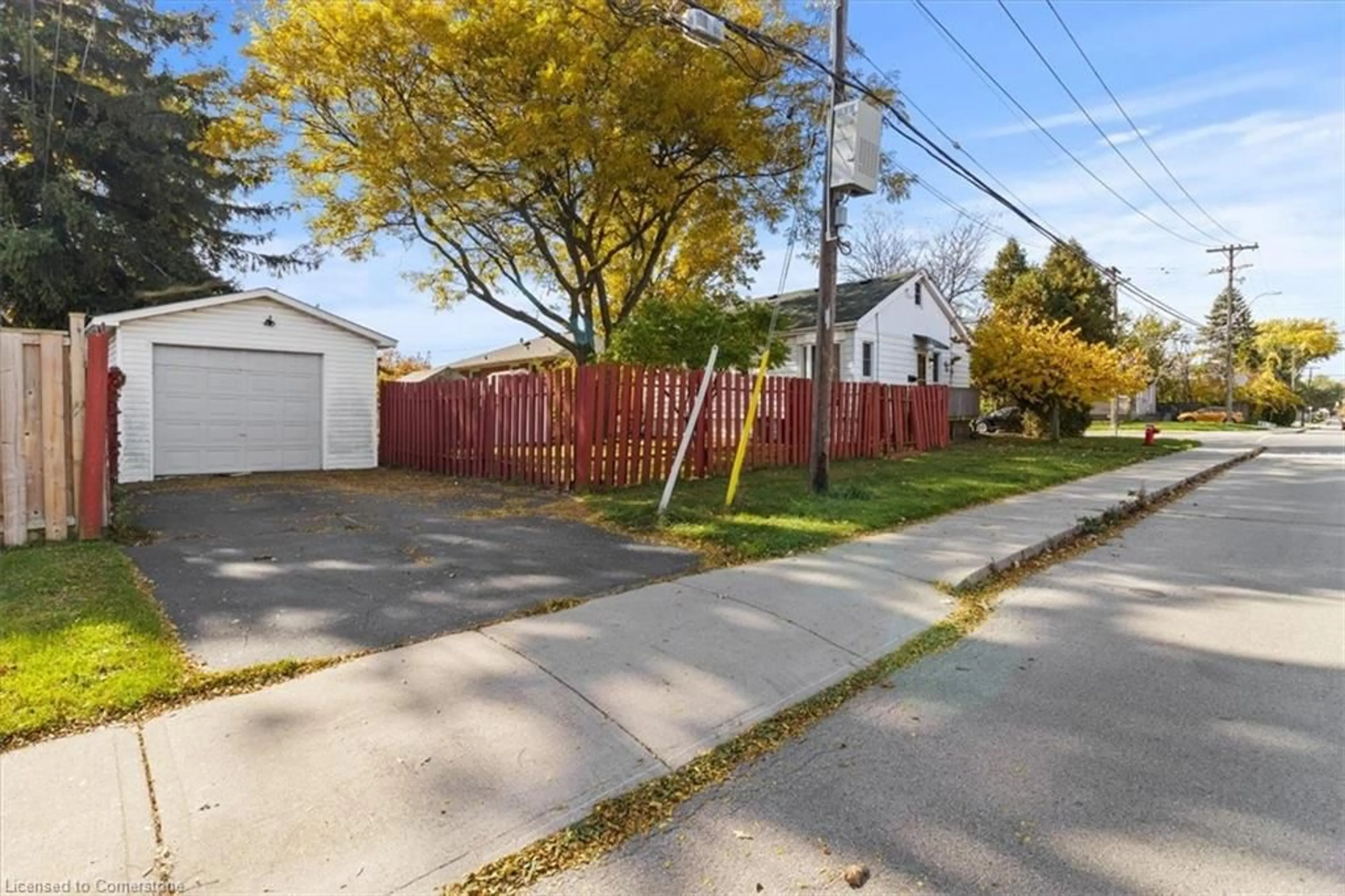 Frontside or backside of a home, the fenced backyard for 109 Terrace Dr, Hamilton Ontario L9A 2Y8