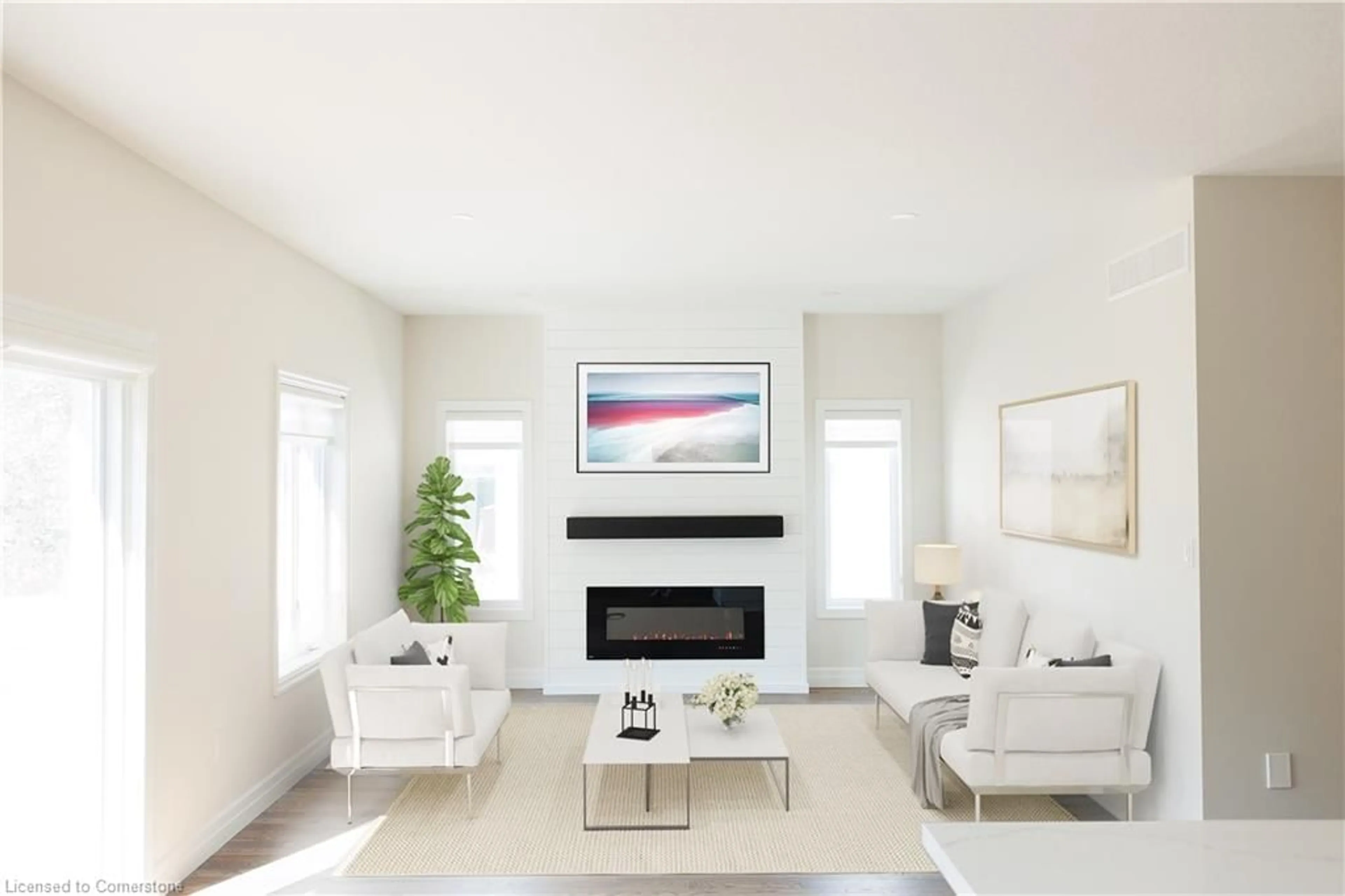 Living room, wood floors for 575 Albert Ave #21, Listowel Ontario N4W 0G9