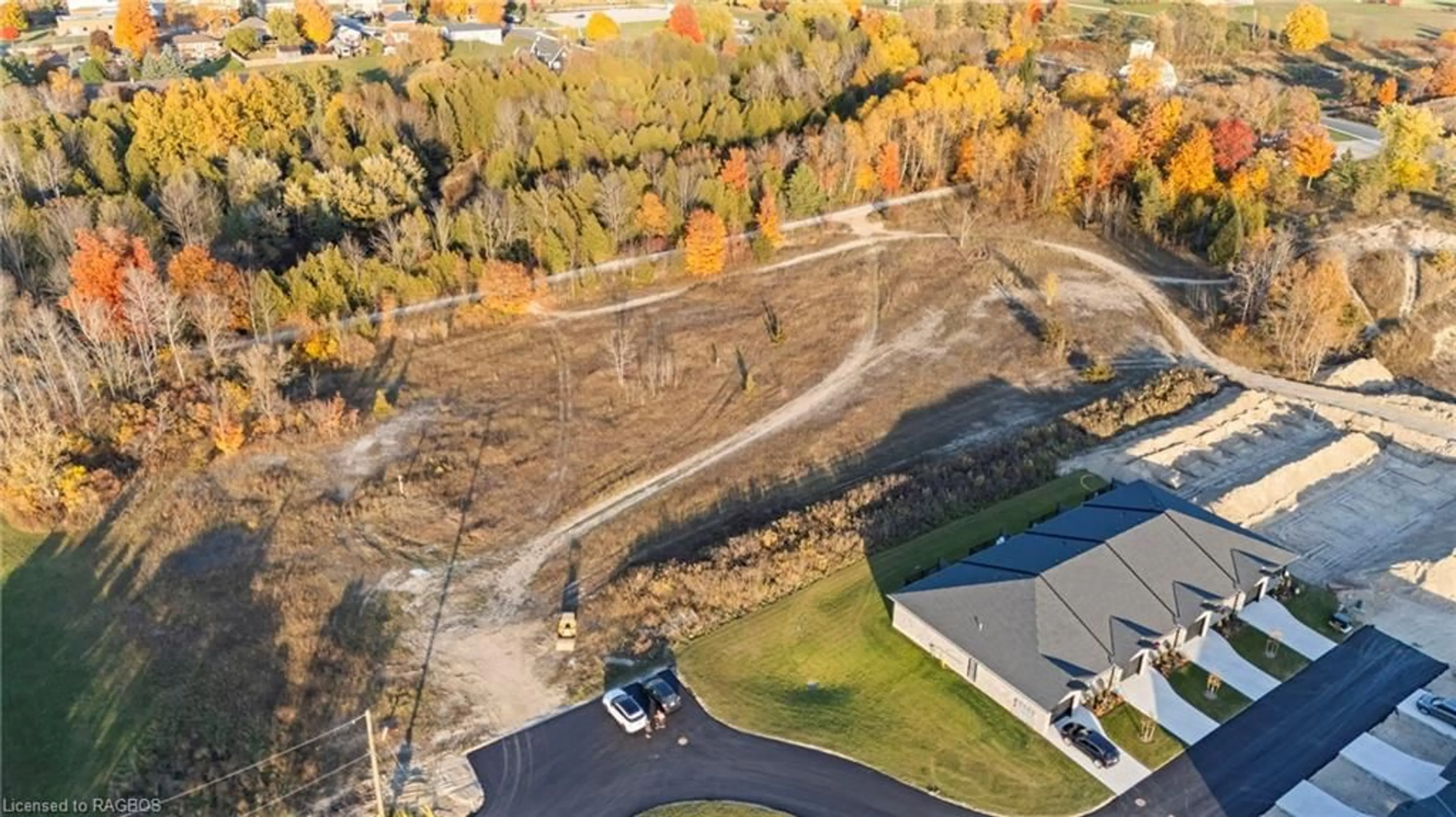 A pic from exterior of the house or condo, the fenced backyard for 9 Jane St, Mildmay Ontario N0G 2J0