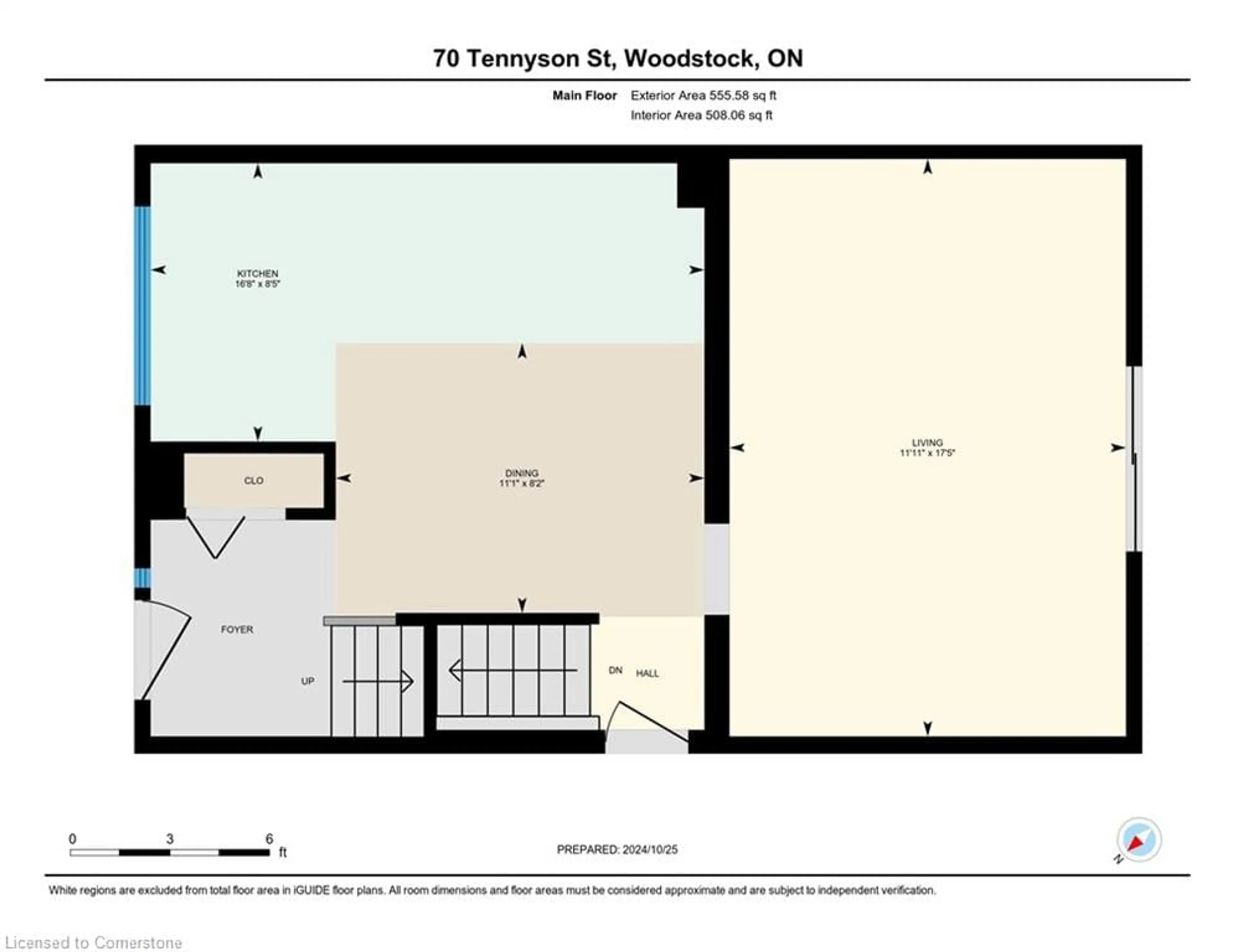 Floor plan for 70 Tennyson St, Woodstock Ontario N4S 8B5