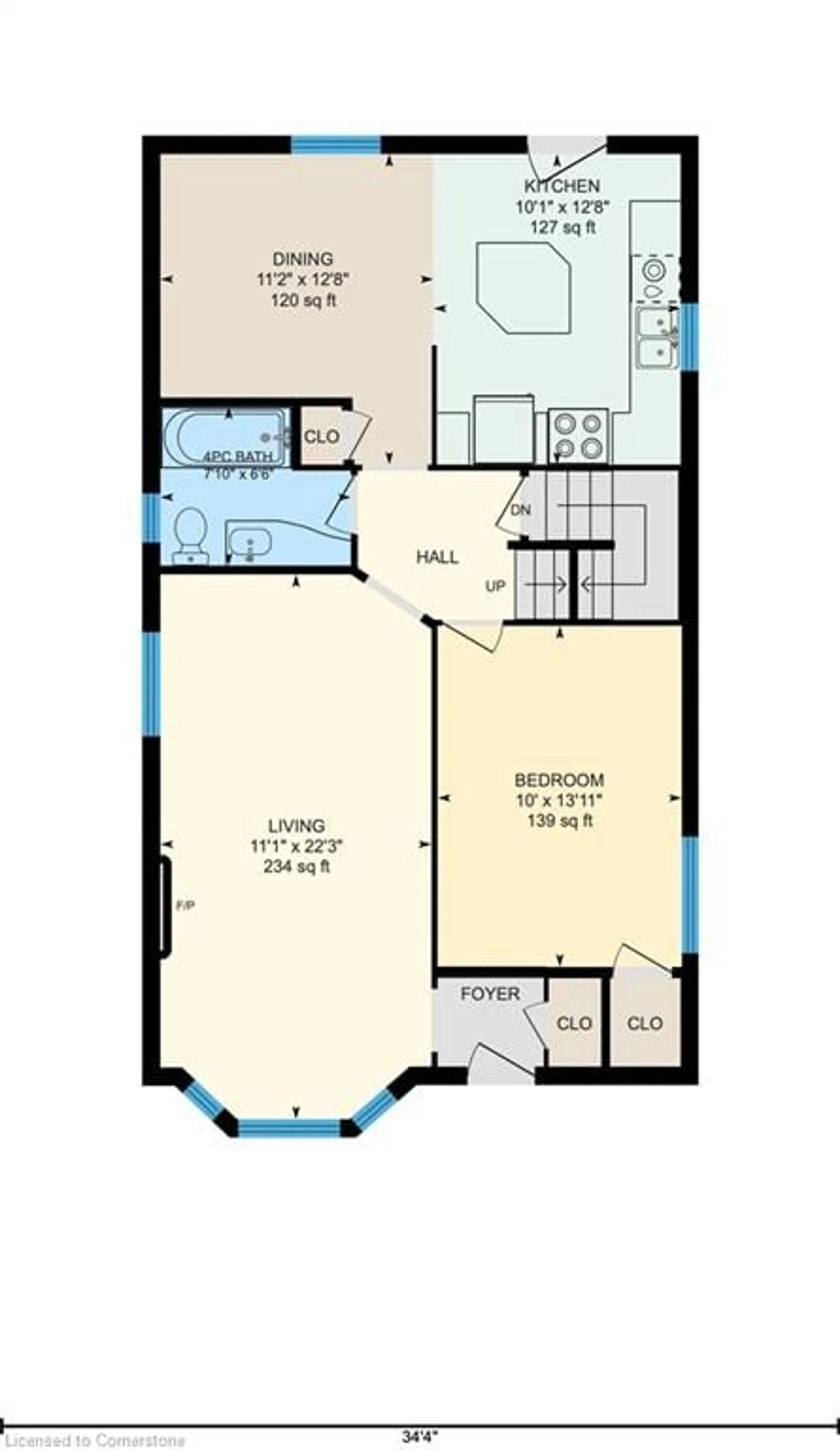 Floor plan for 49 Crosthwaite Ave, Hamilton Ontario L8K 2T9