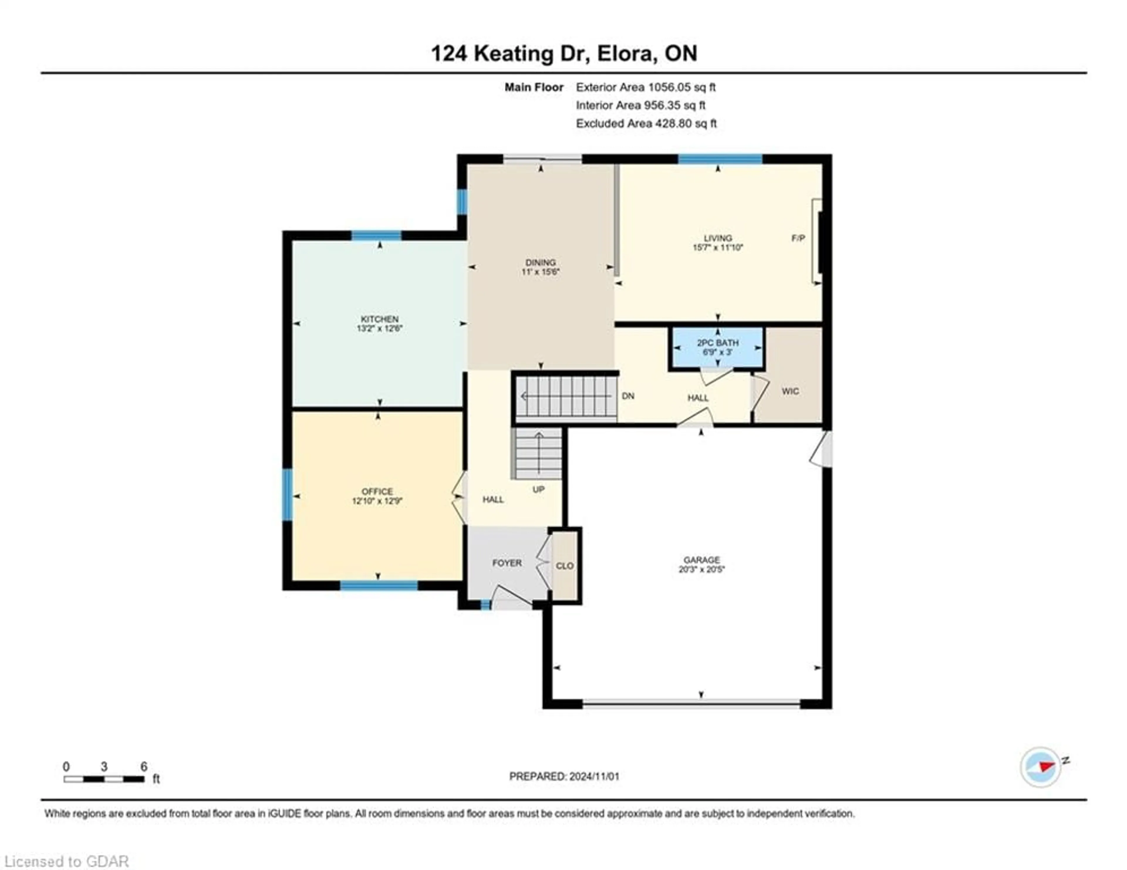 Floor plan for 124 Keating Dr, Elora Ontario N0B 1S0