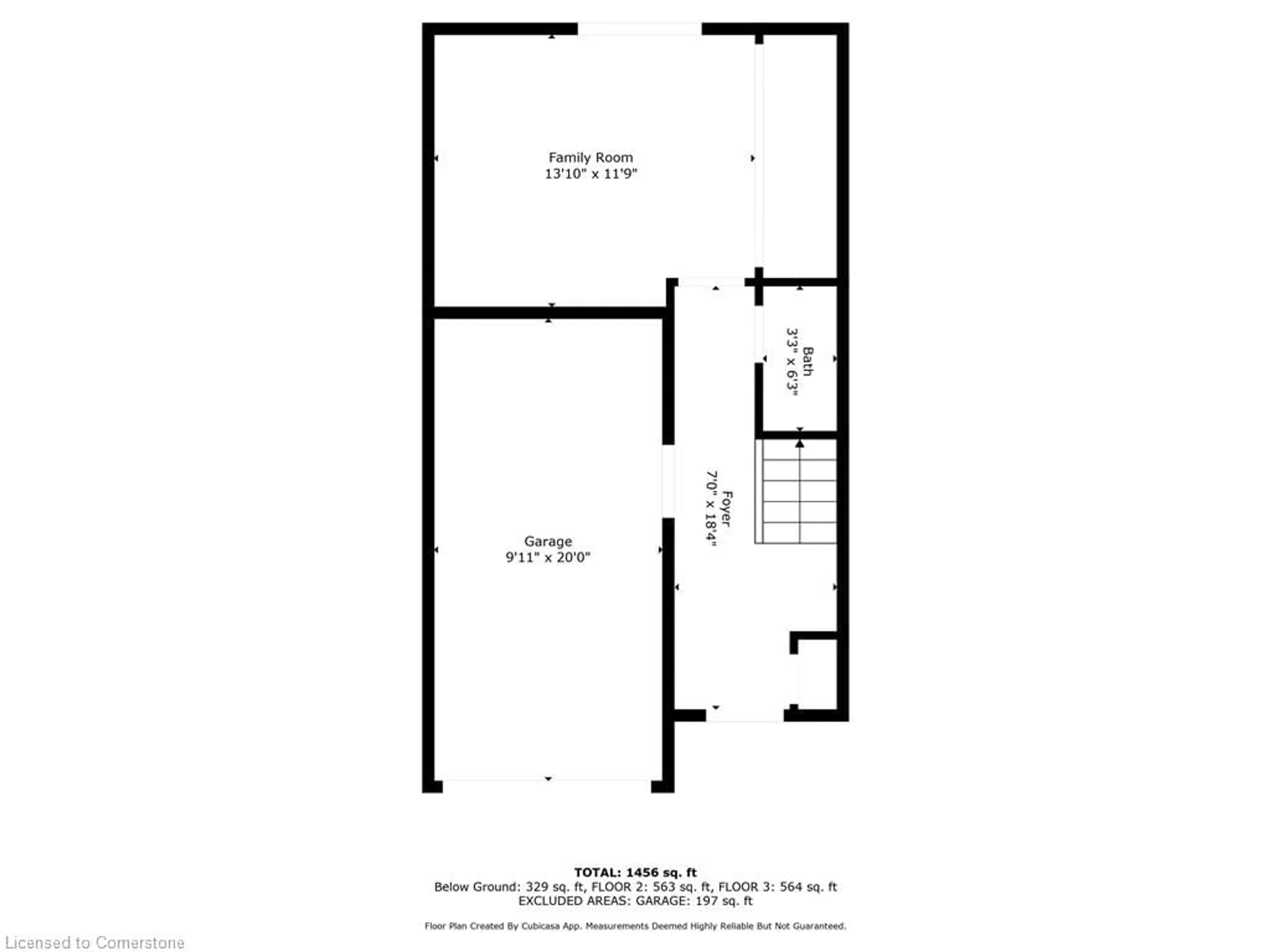 Floor plan for 985 Limeridge Rd #3, Hamilton Ontario L8W 1X9