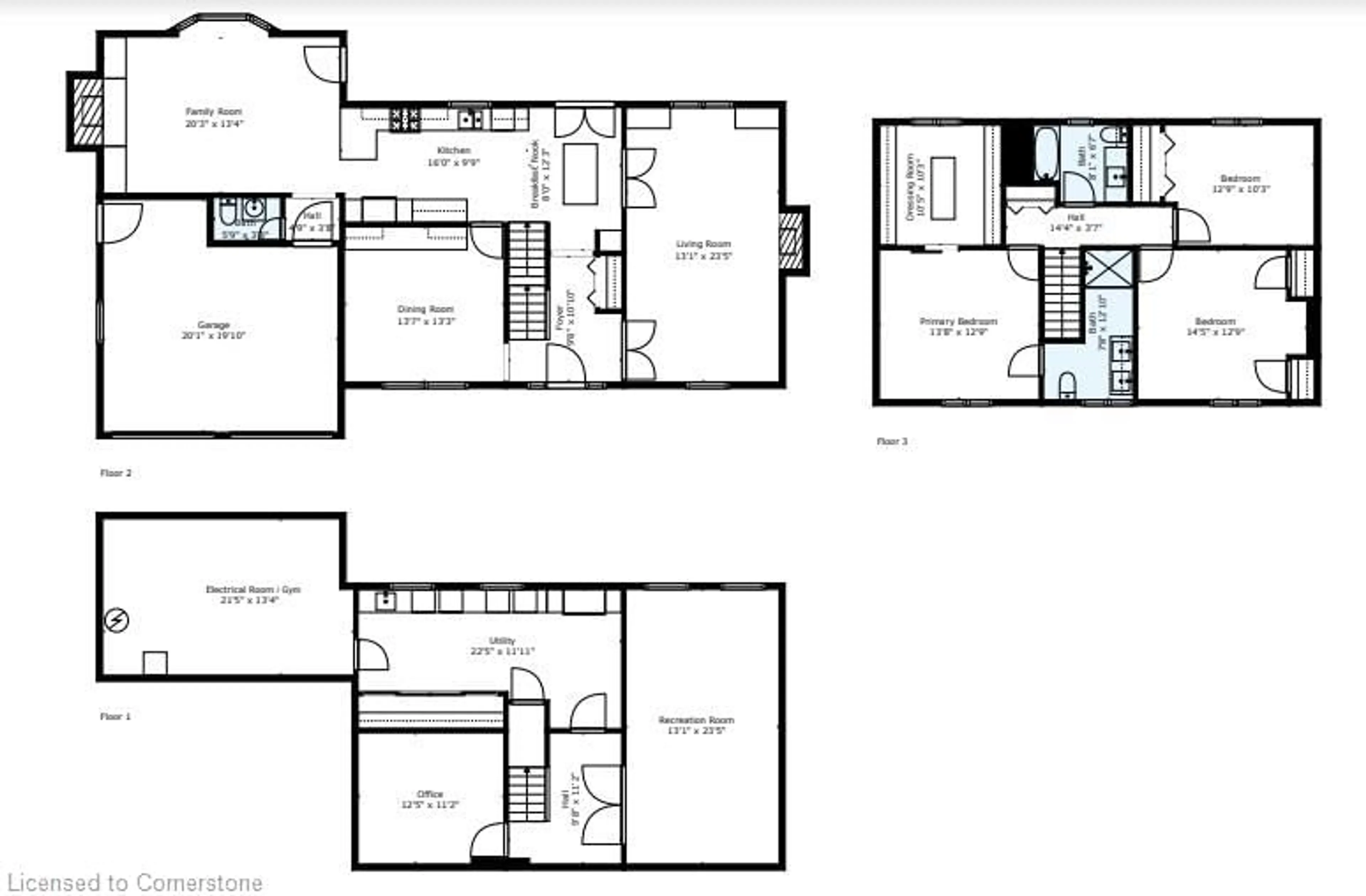 Floor plan for 2091 Canterbury Dr, Burlington Ontario L7P 1N7