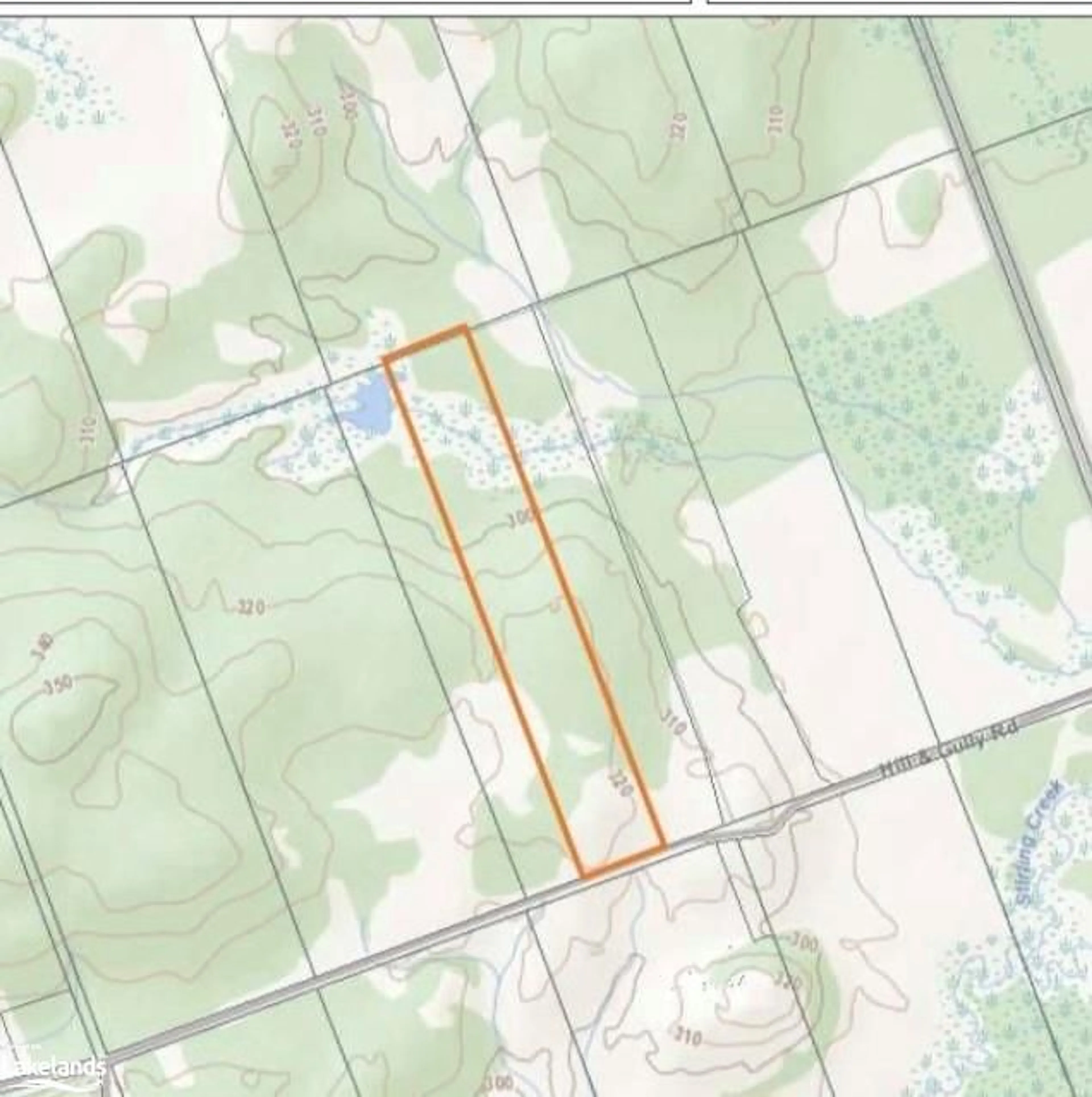 Picture of a map for LOT 2 Hill And Gully Rd, Burk's Falls Ontario P0A 1C0