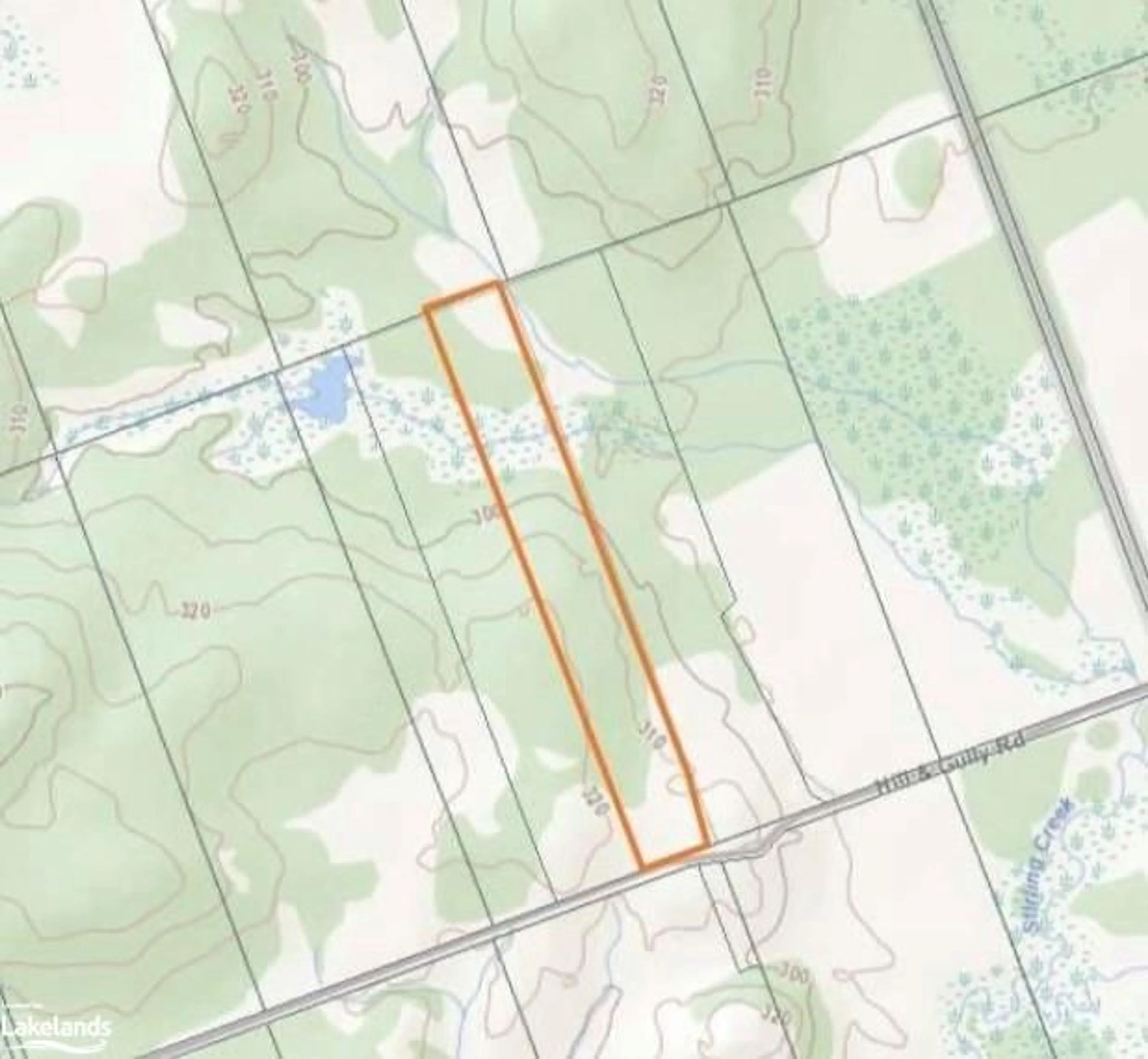 Picture of a map for LOT 3 Hill And Gully Rd, Burk's Falls Ontario P0A 1C0