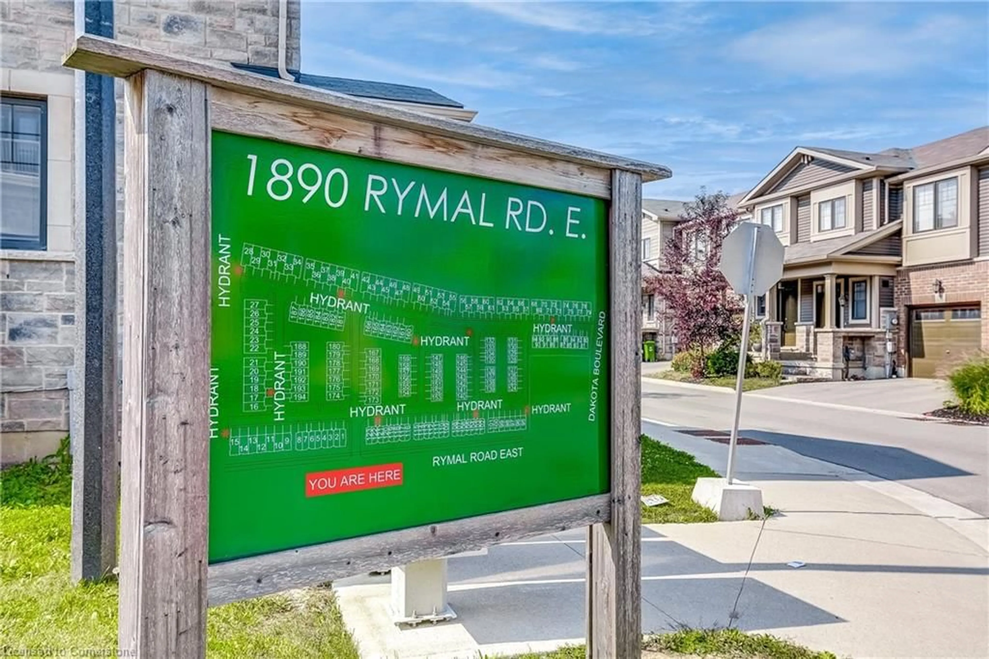 A pic from exterior of the house or condo, the street view for 1890 Rymal Rd #3, Hamilton Ontario L0R 1P0