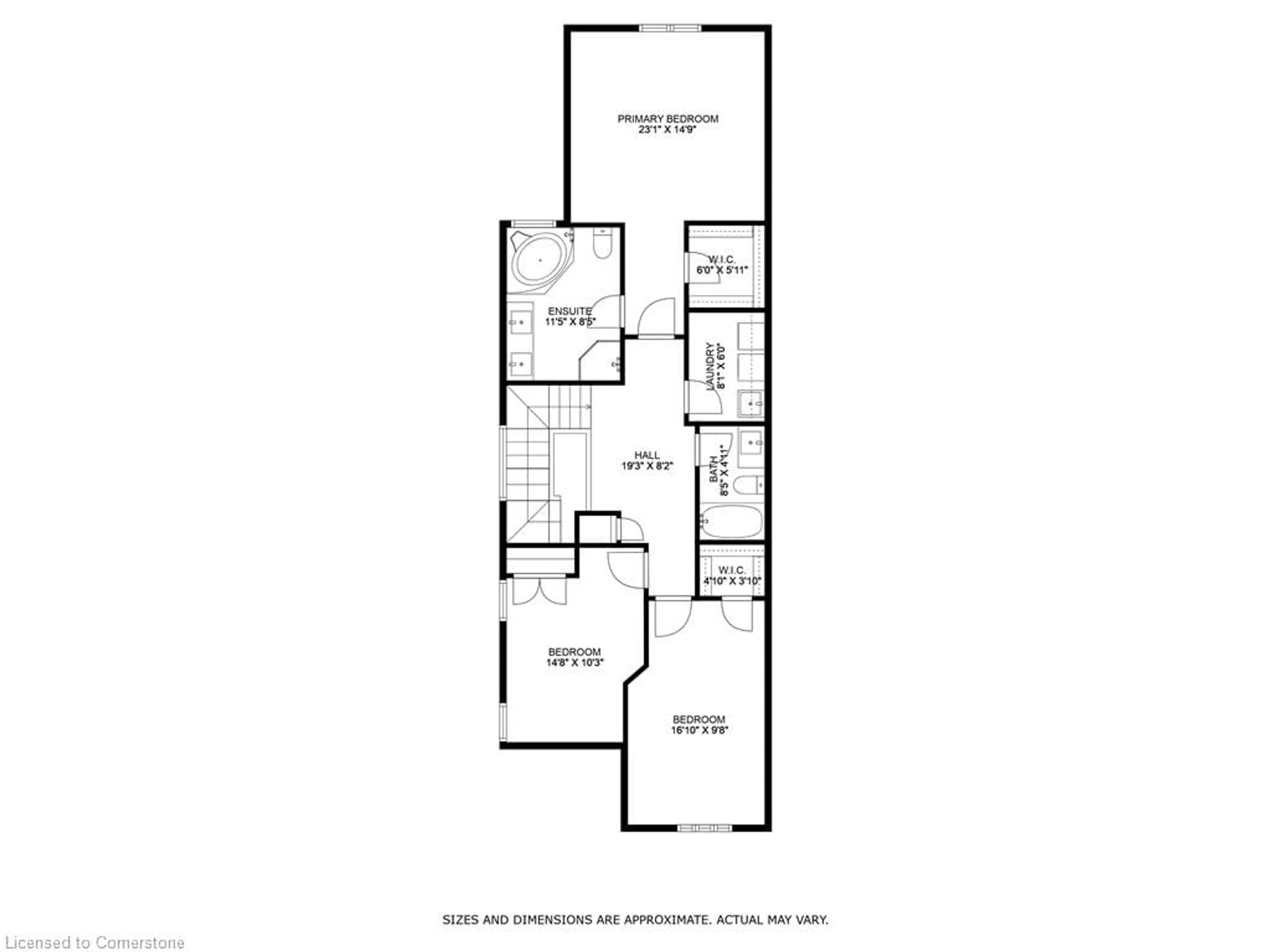 Floor plan for 167 Chudleigh St, Waterdown Ontario L8B 0J8