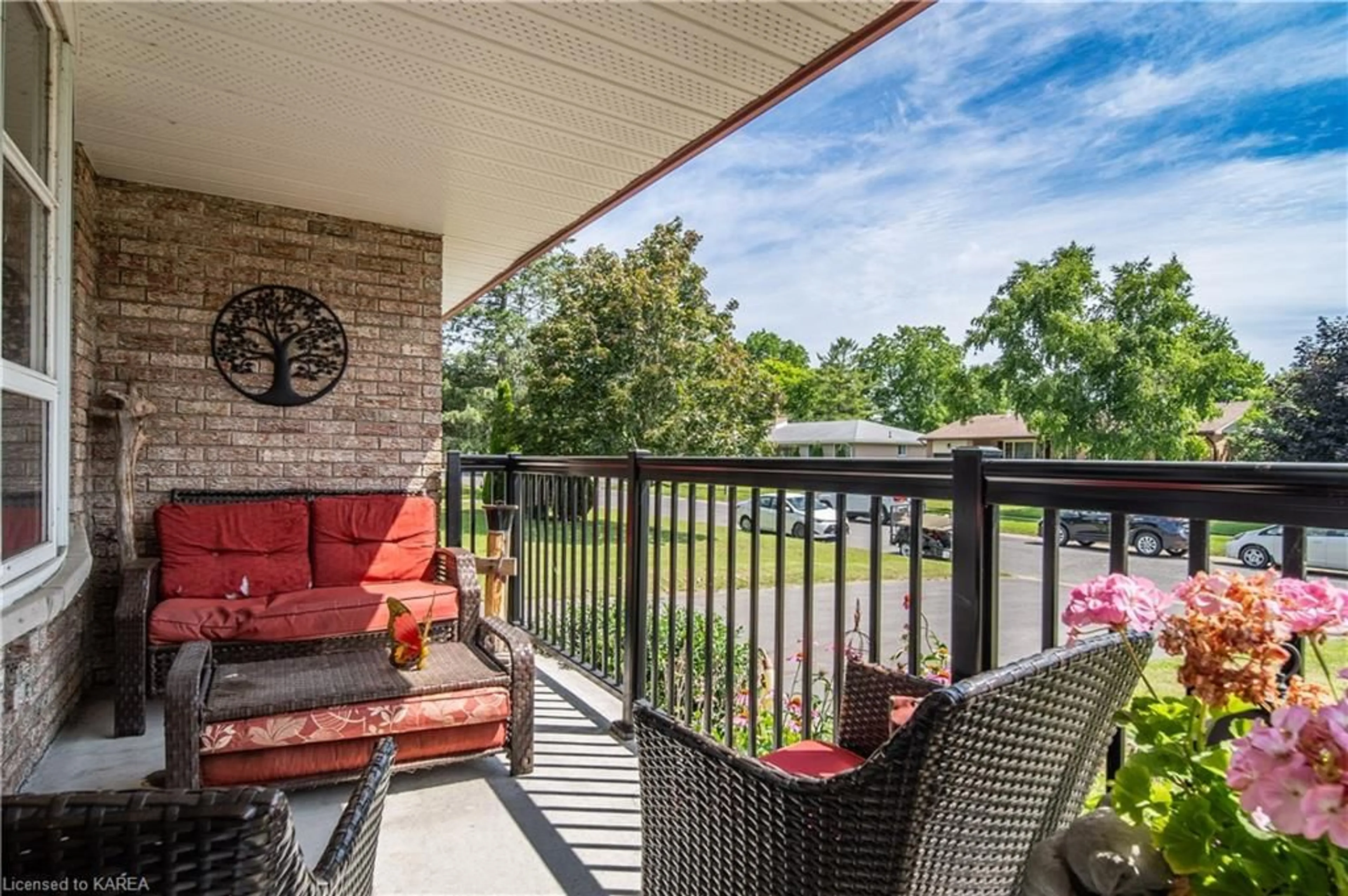 Patio, the fenced backyard for 673 Holgate Cres, Kingston Ontario K7M 5A7