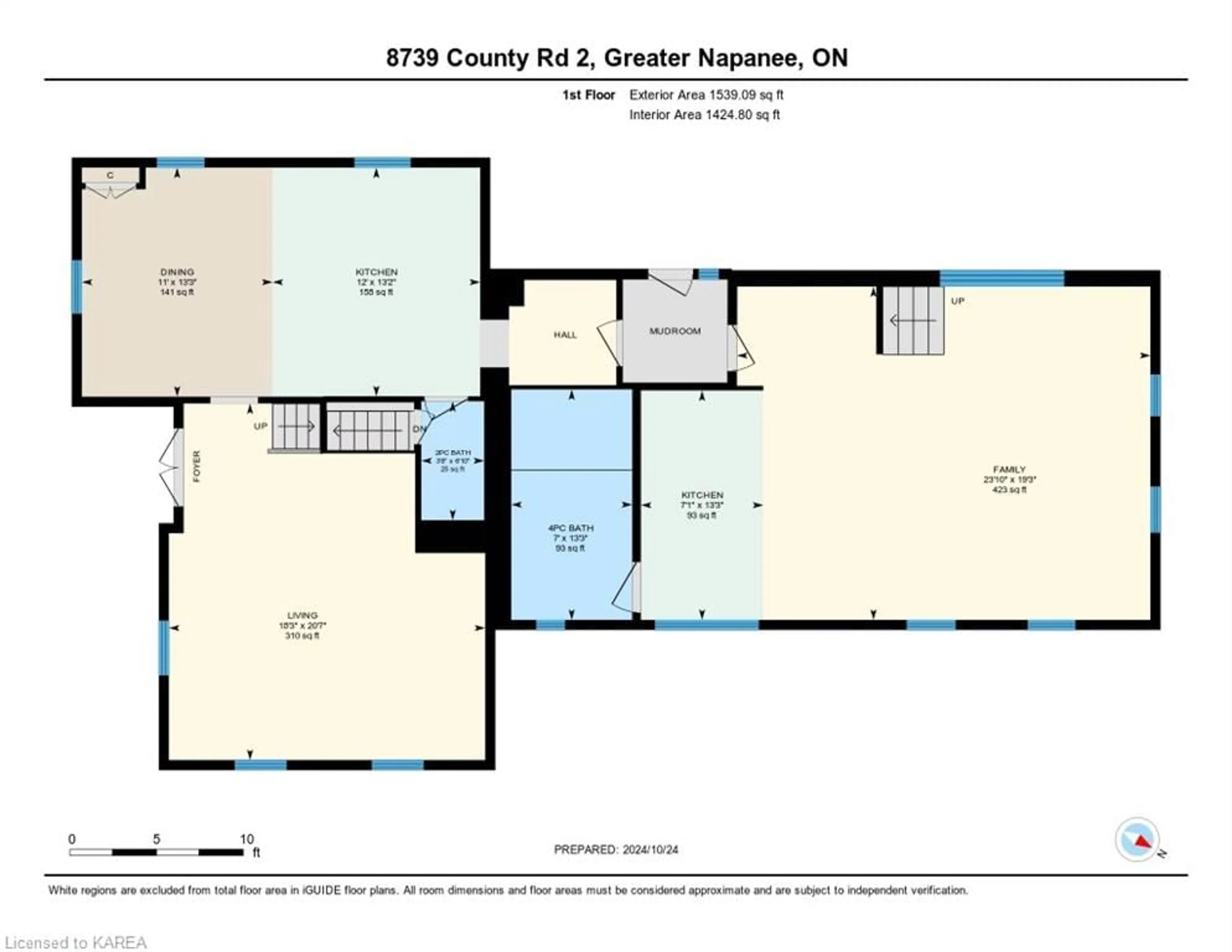 Floor plan for 8739 County Road 2, Napanee Ontario K7R 3L1