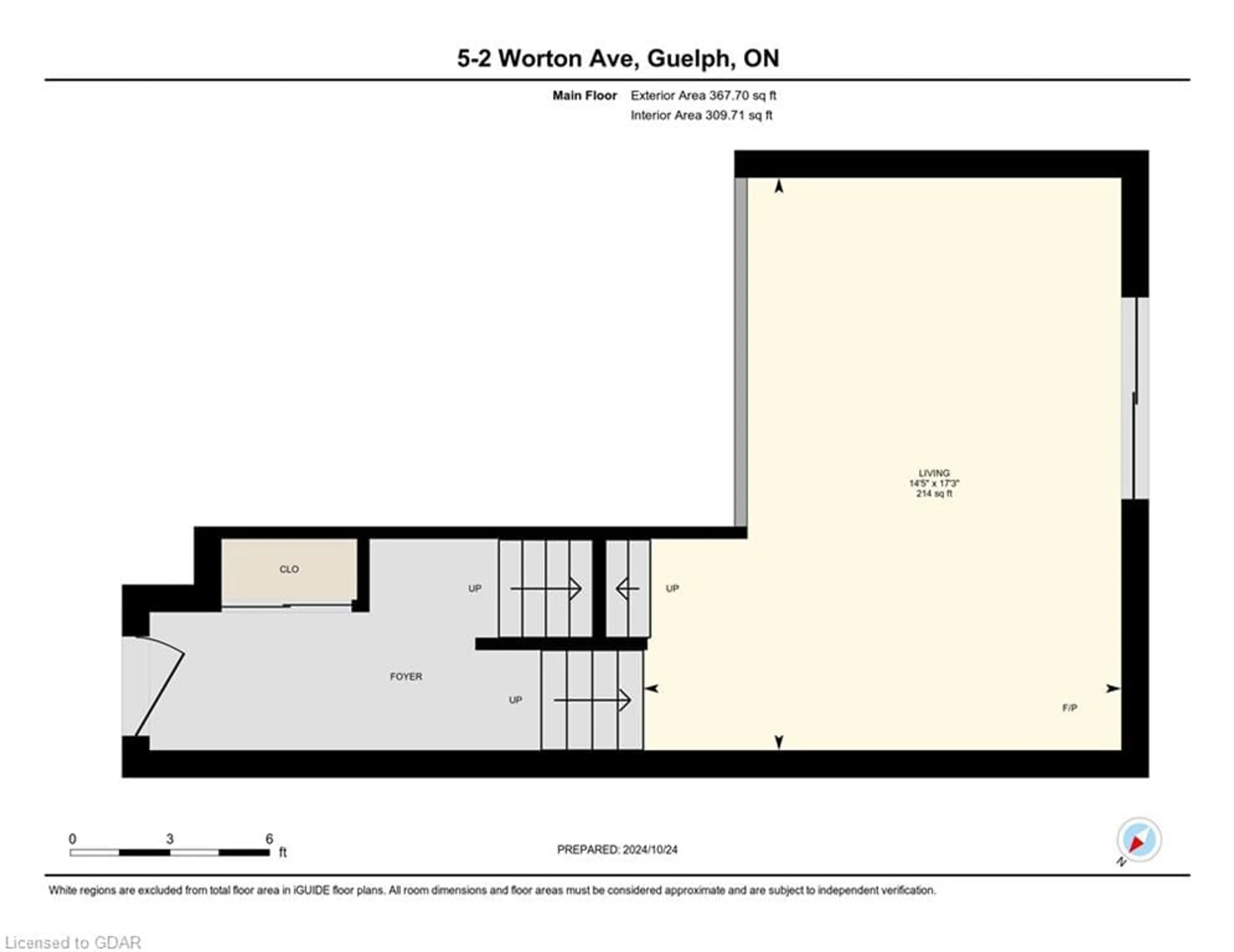 Floor plan for 2 Worton Ave #5, Wellington Ontario N1H 7C5