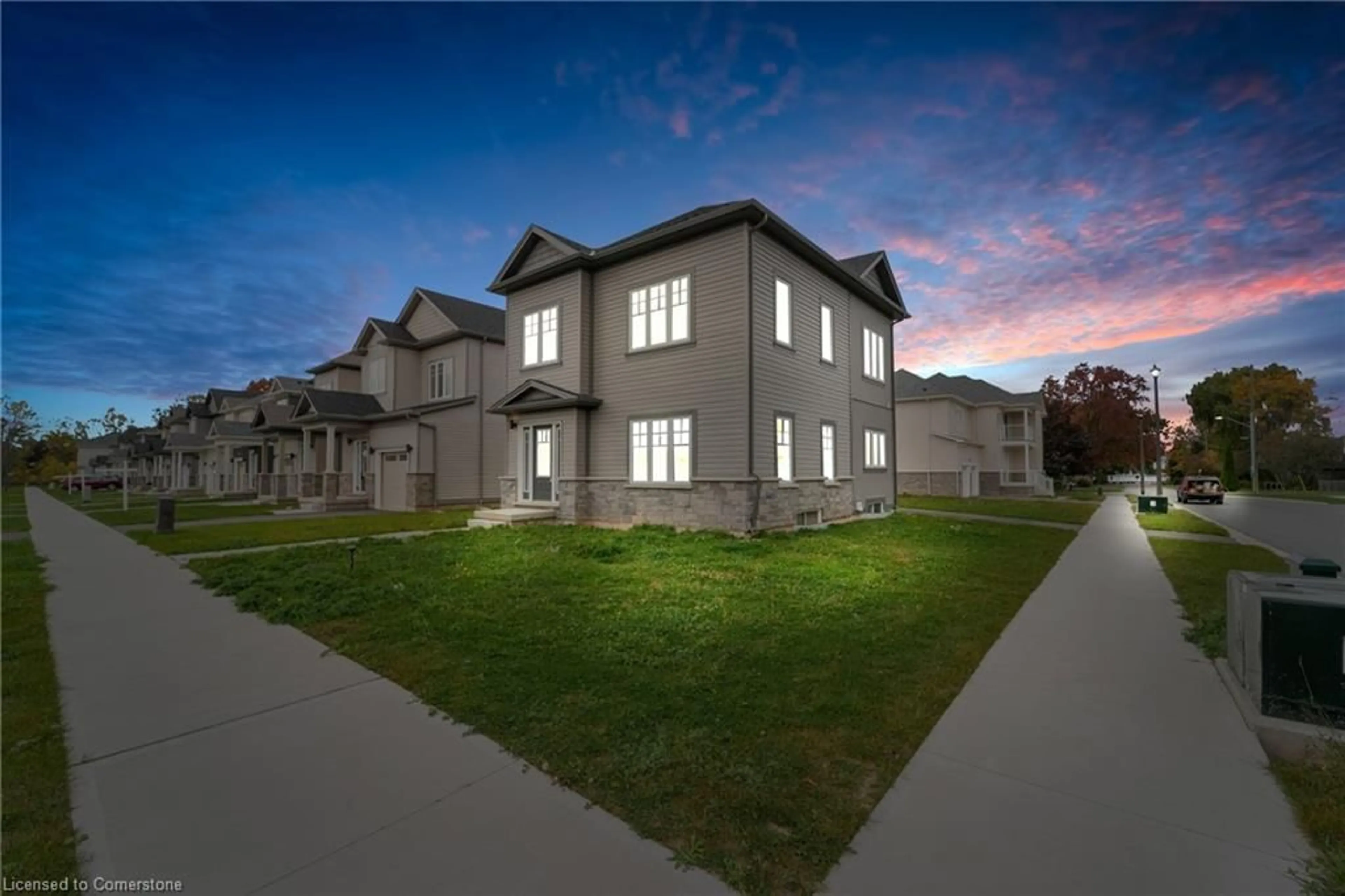 A pic from exterior of the house or condo, the fenced backyard for 2 Bromley Dr, St. Catharines Ontario L2M 1R1