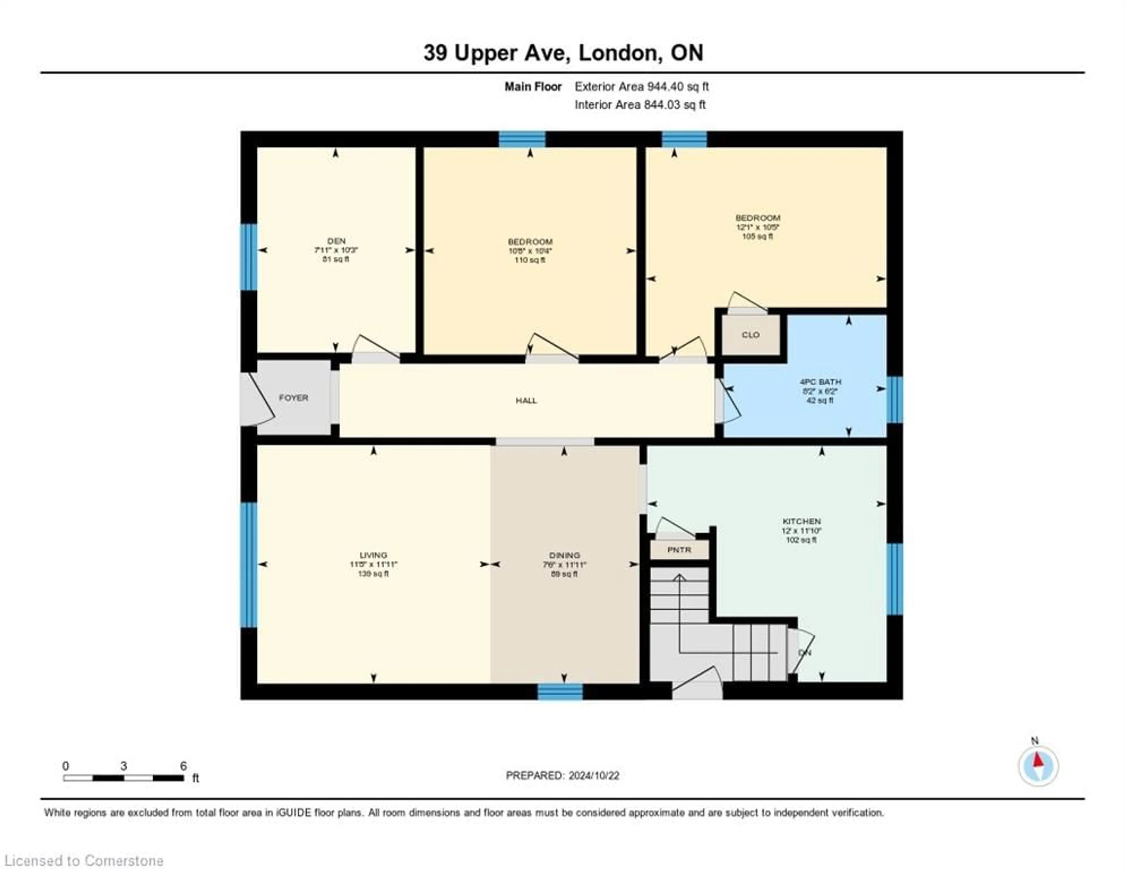 Floor plan for 39 Upper Ave, London Ontario N6H 2L5