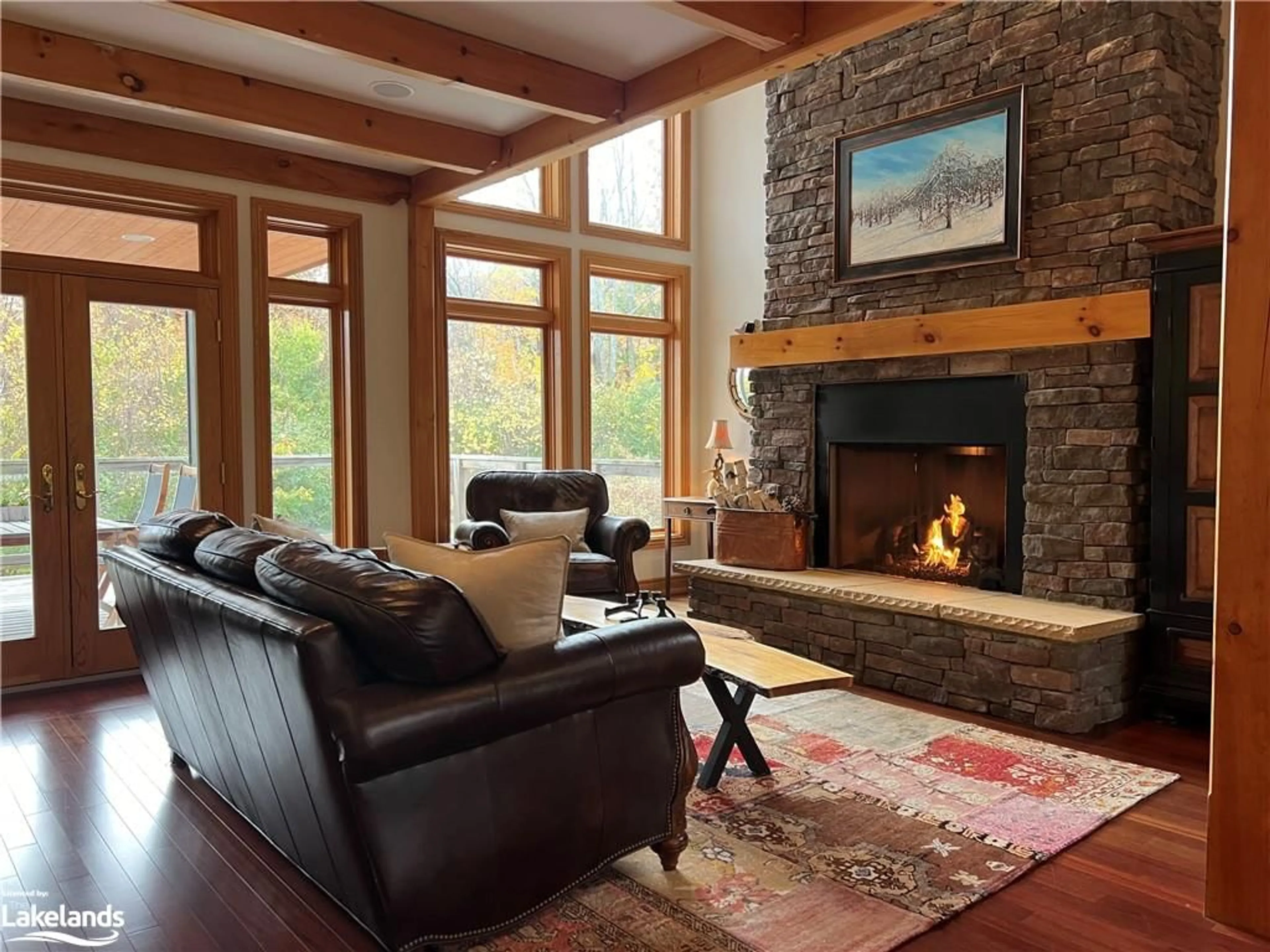 Living room, wood floors for 204 Blueski George Cres #57, The Blue Mountains Ontario L9V 0V4