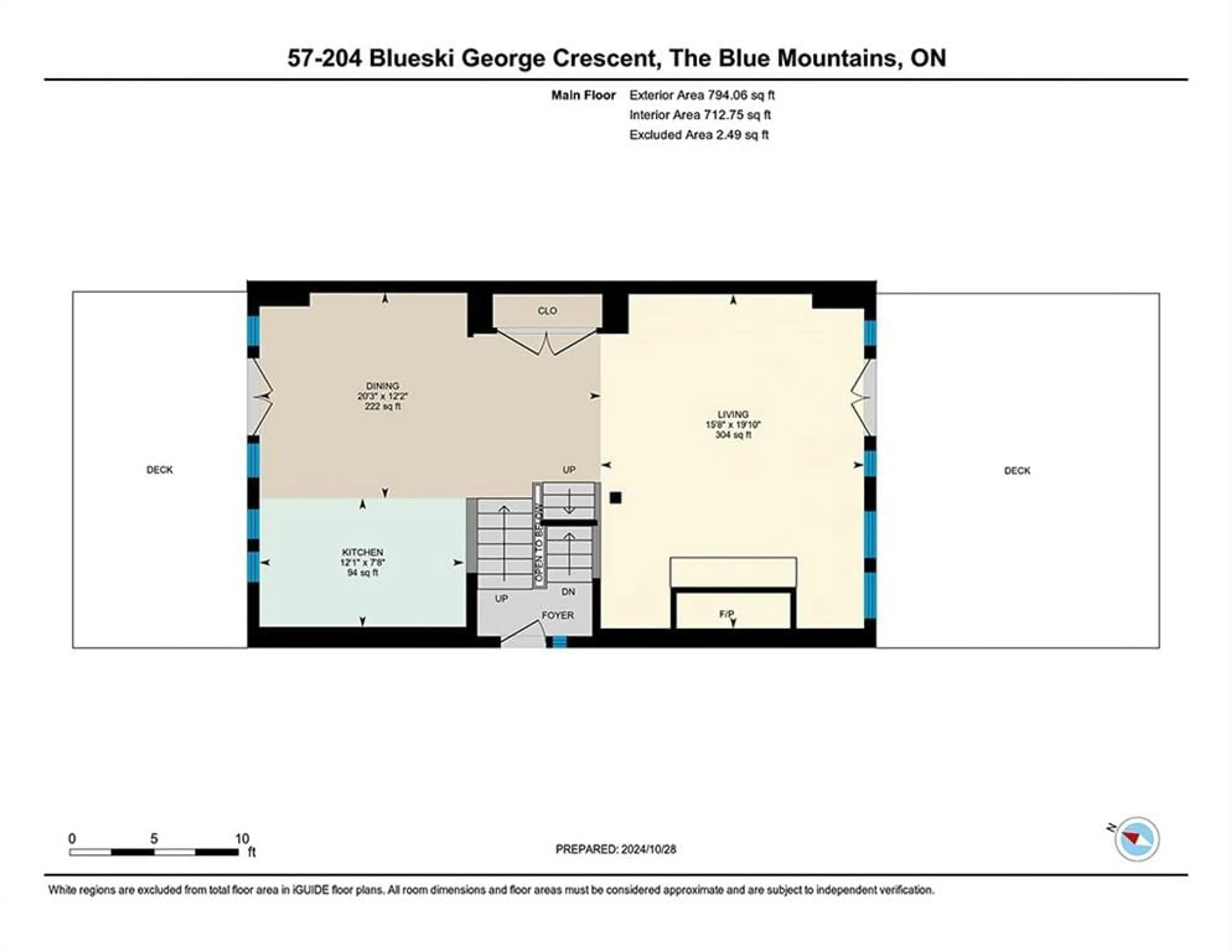 Floor plan for 204 Blueski George Cres #57, The Blue Mountains Ontario L9V 0V4