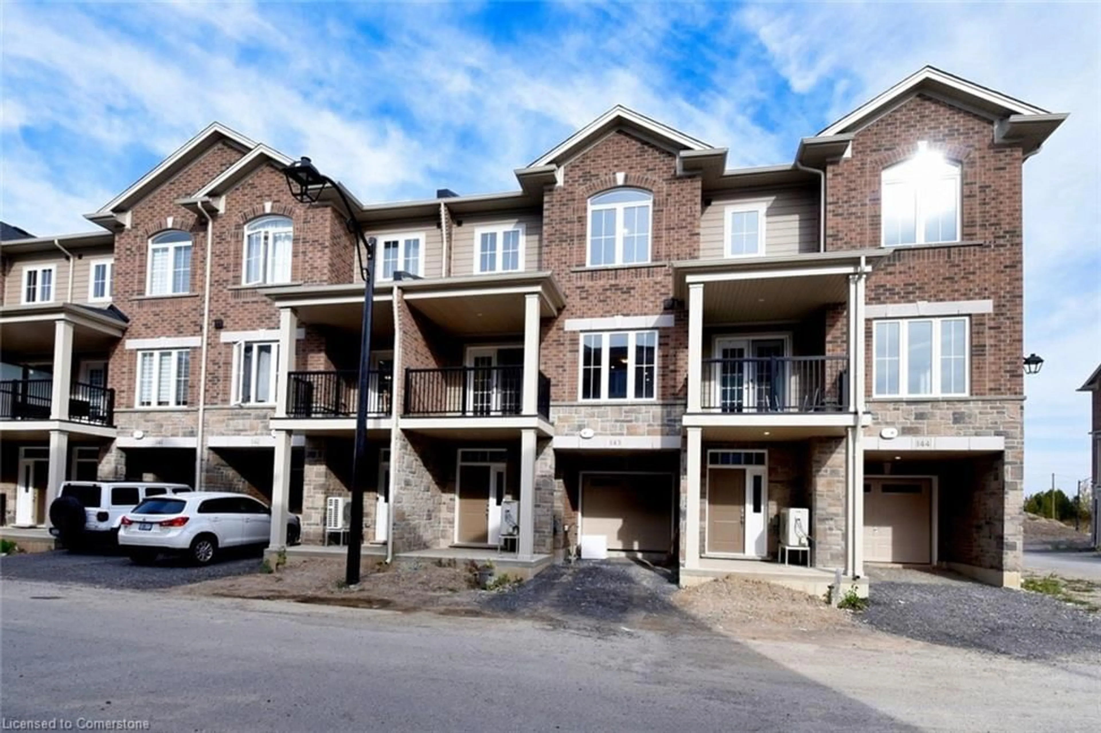 A pic from exterior of the house or condo, the street view for 677 Park Rd #143, Brantford Ontario N3R 0A2