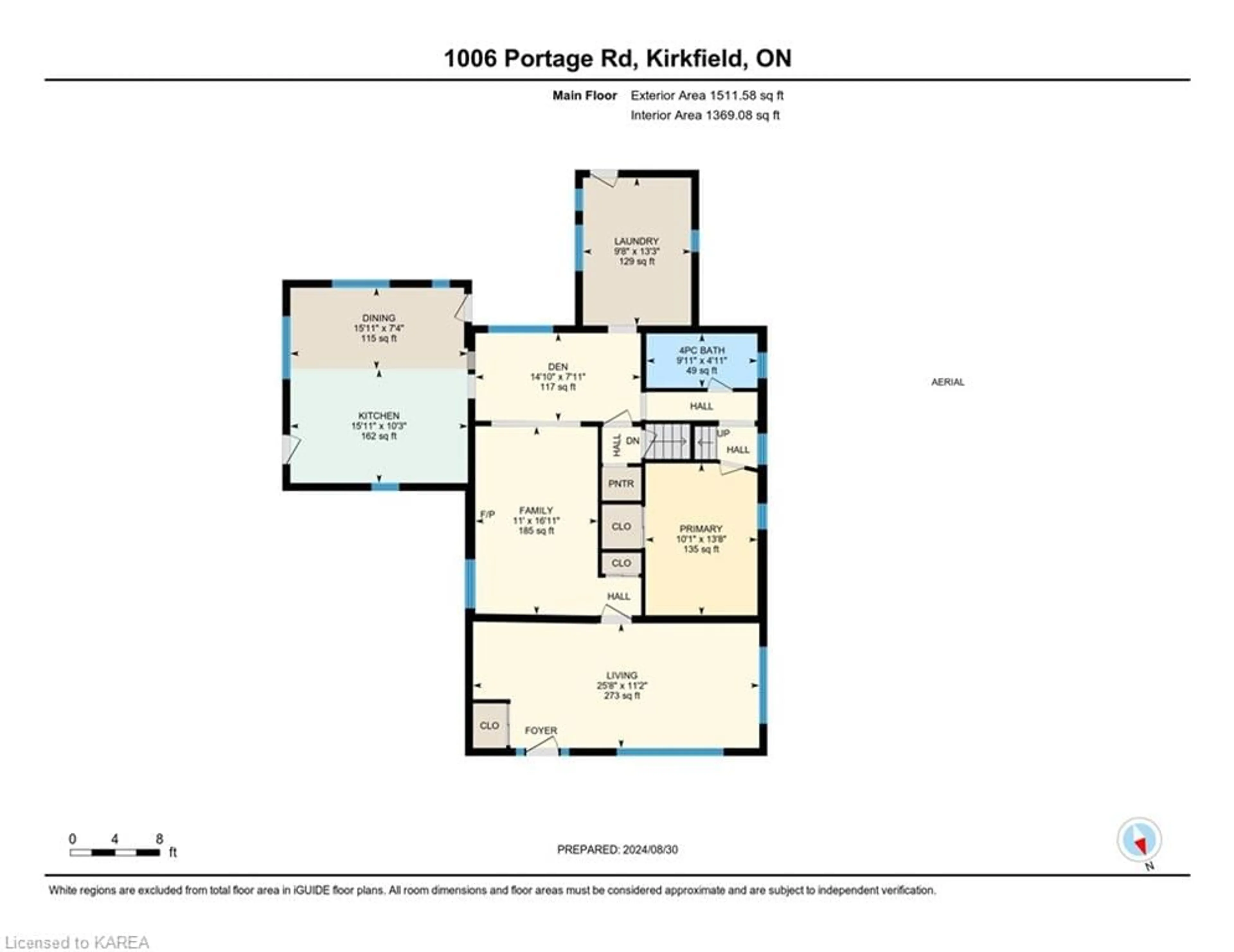 Floor plan for 1006 Portage Rd, Kirkfield Ontario K0M 2B0