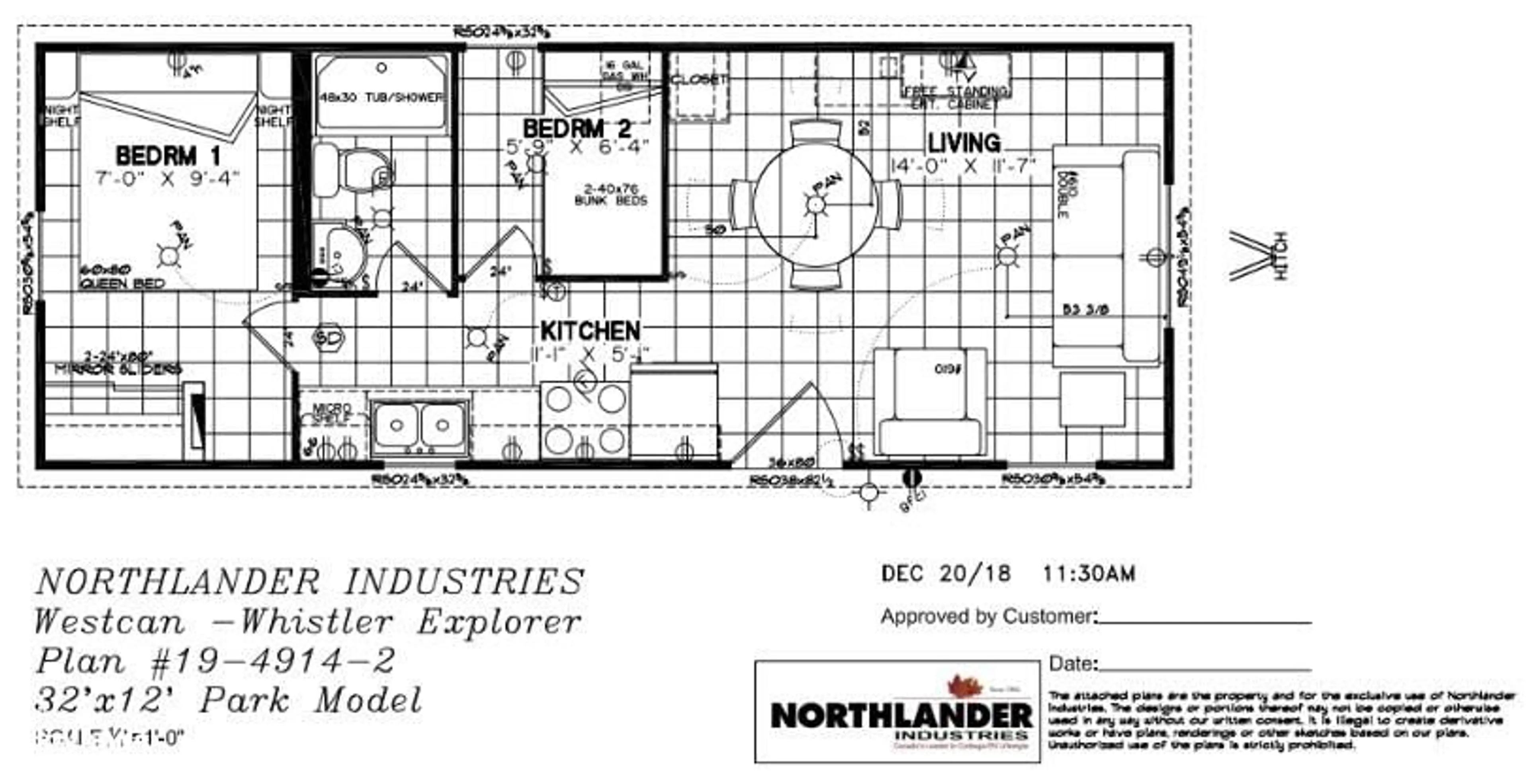 Floor plan for 1047-#719 Bonnie Lake Camp Rd, Bracebridge Ontario P1L 1W9