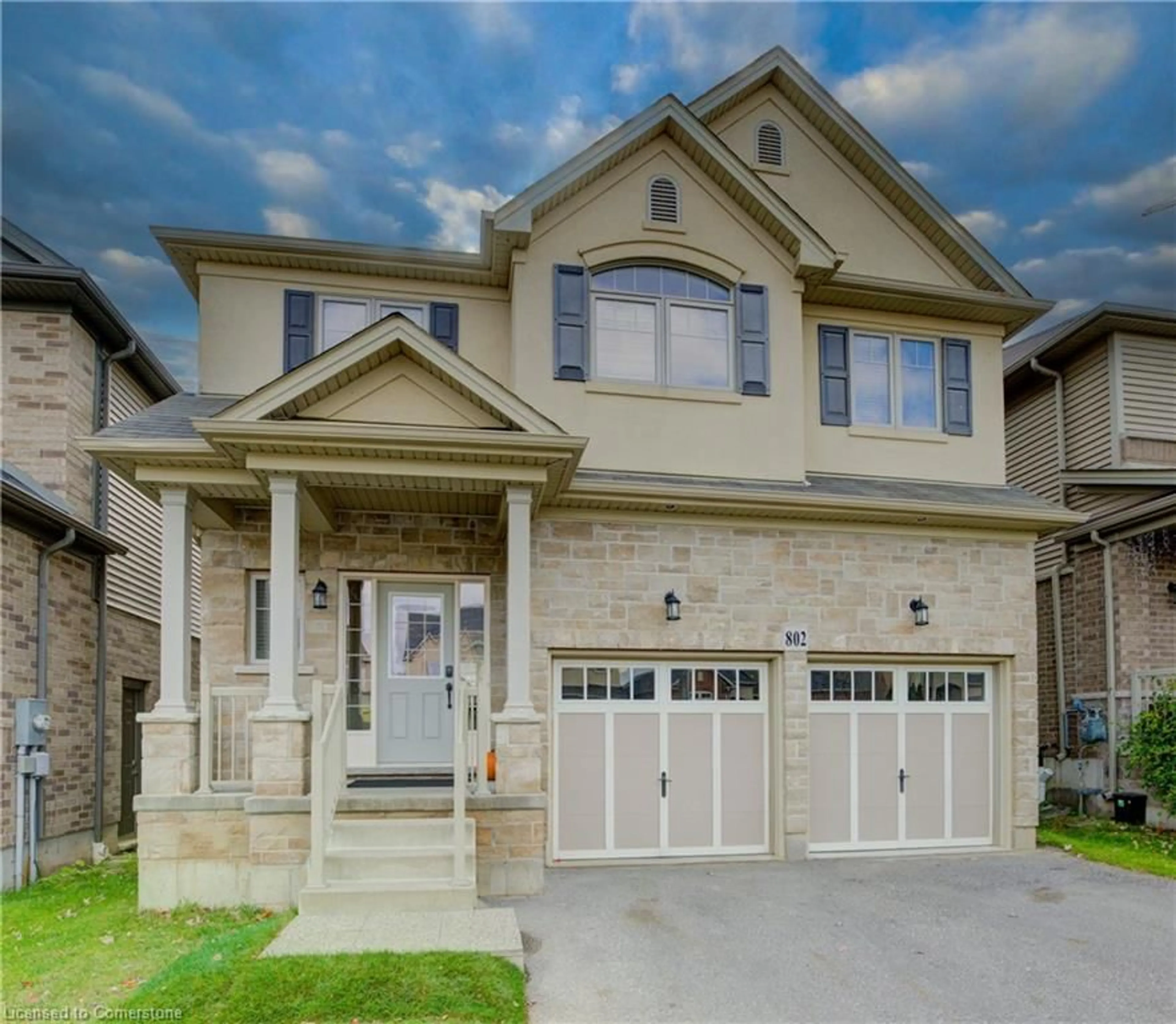 Frontside or backside of a home, the street view for 802 Robert Ferrie Dr, Kitchener Ontario N2R 0B9