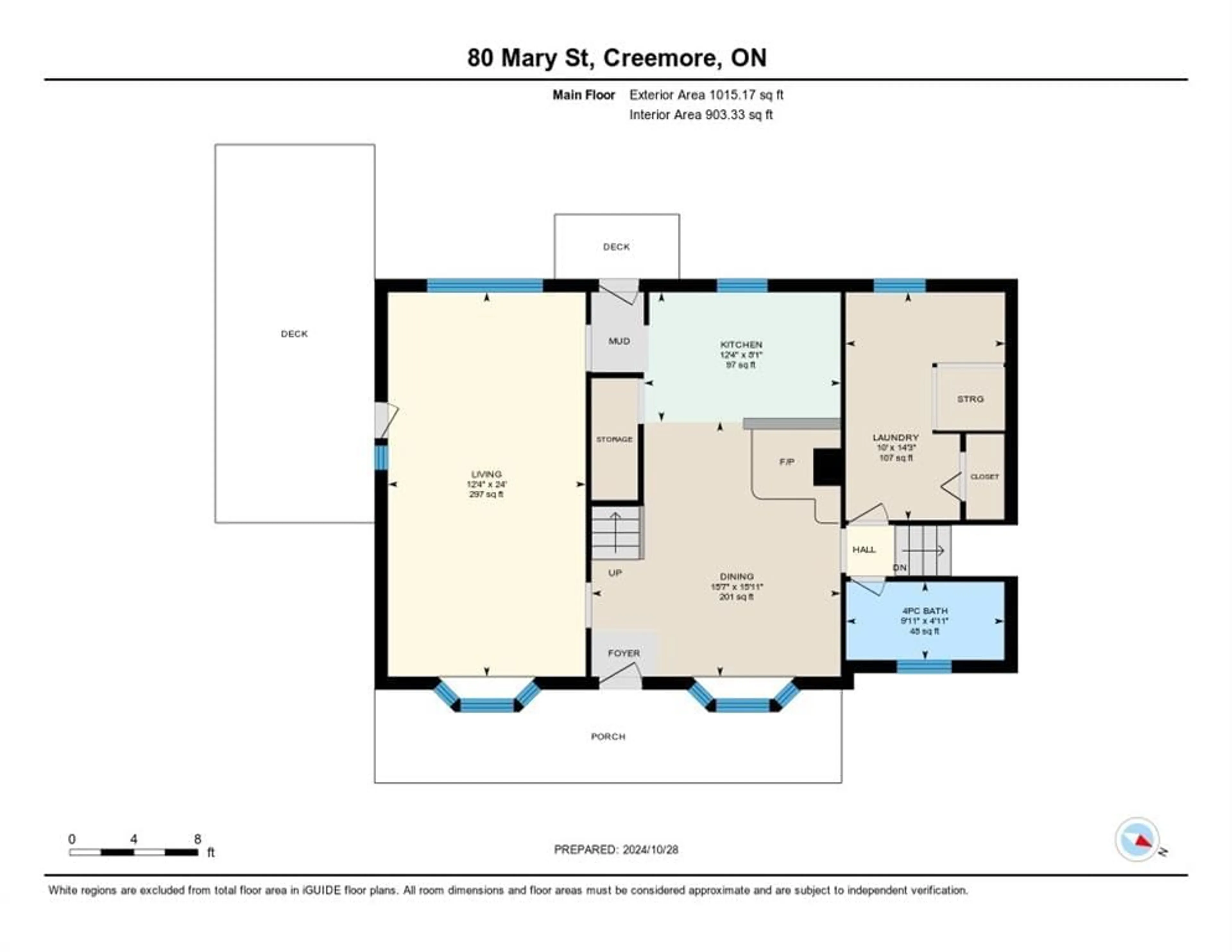 Floor plan for 80 Mary St, Creemore Ontario L0M 1G0