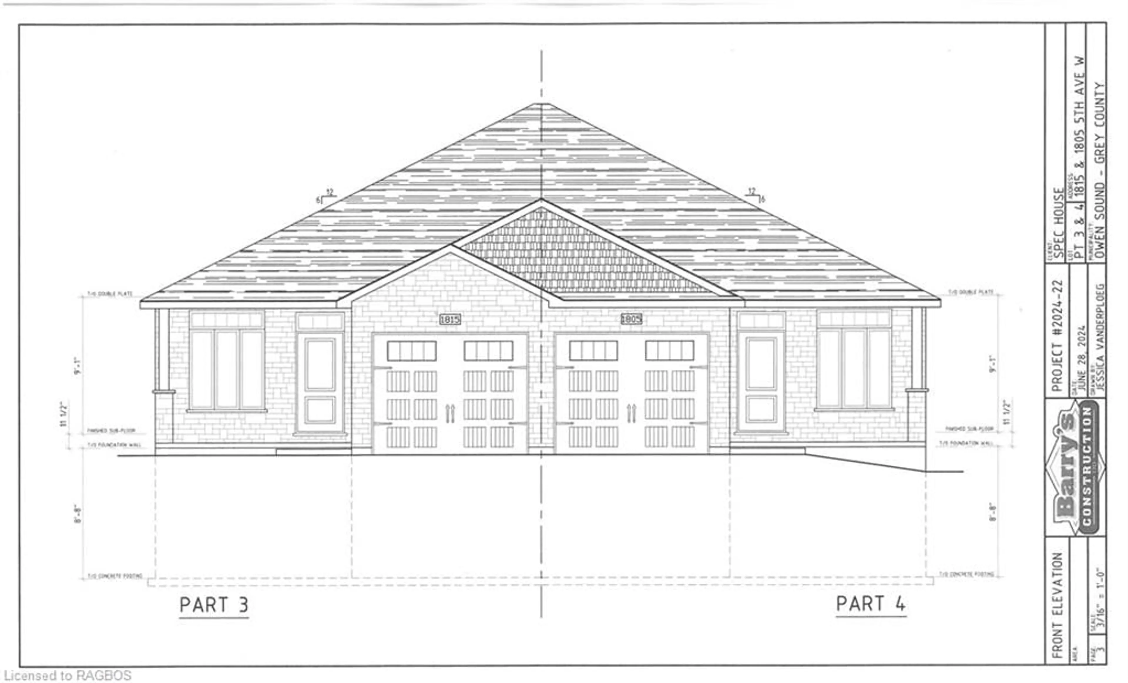 Frontside or backside of a home, the front or back of building for 1805 5th Ave, Owen Sound Ontario N4K 5C2