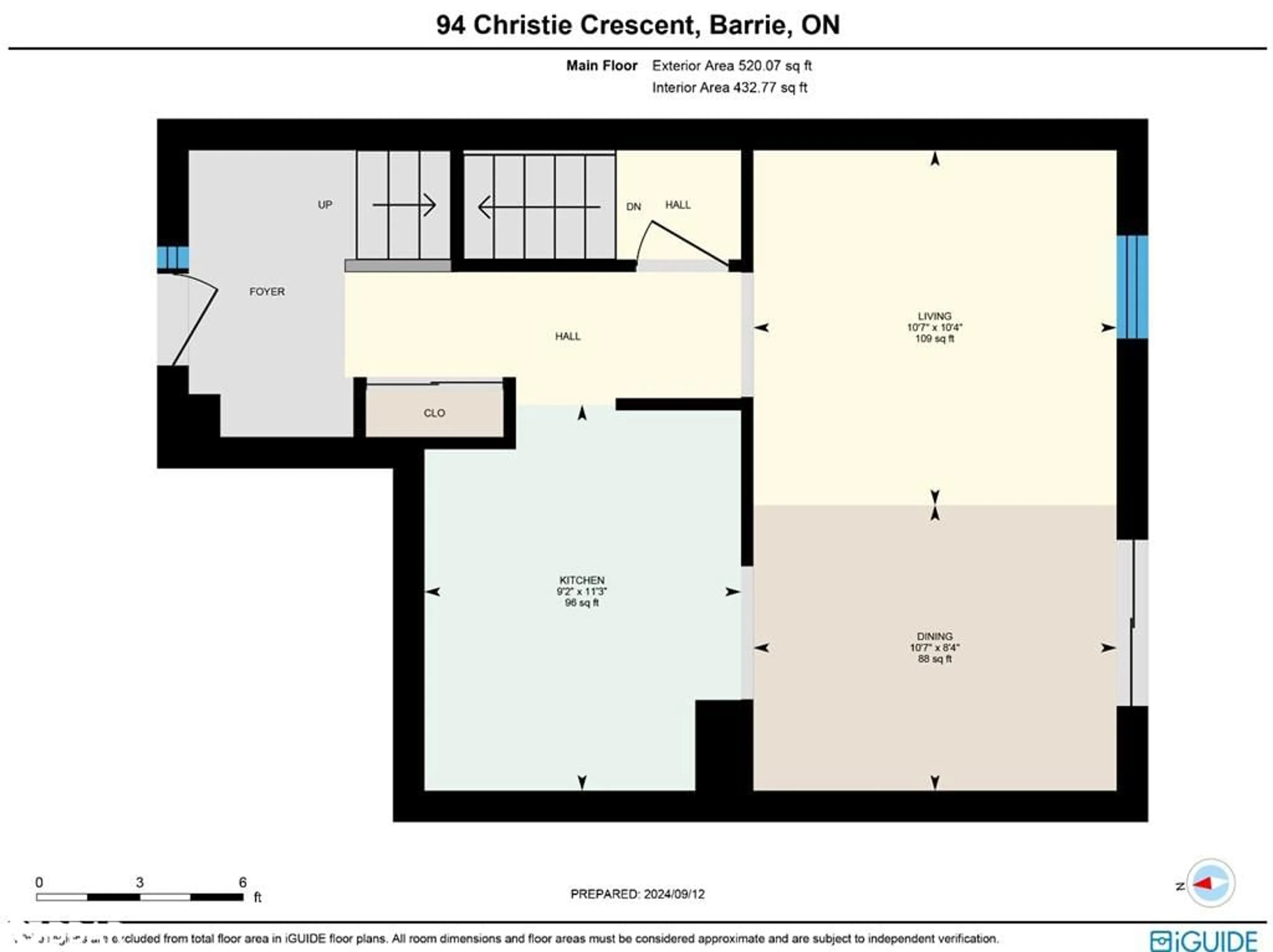 Floor plan for 94 Christie Cres, Barrie Ontario L4N 4W8