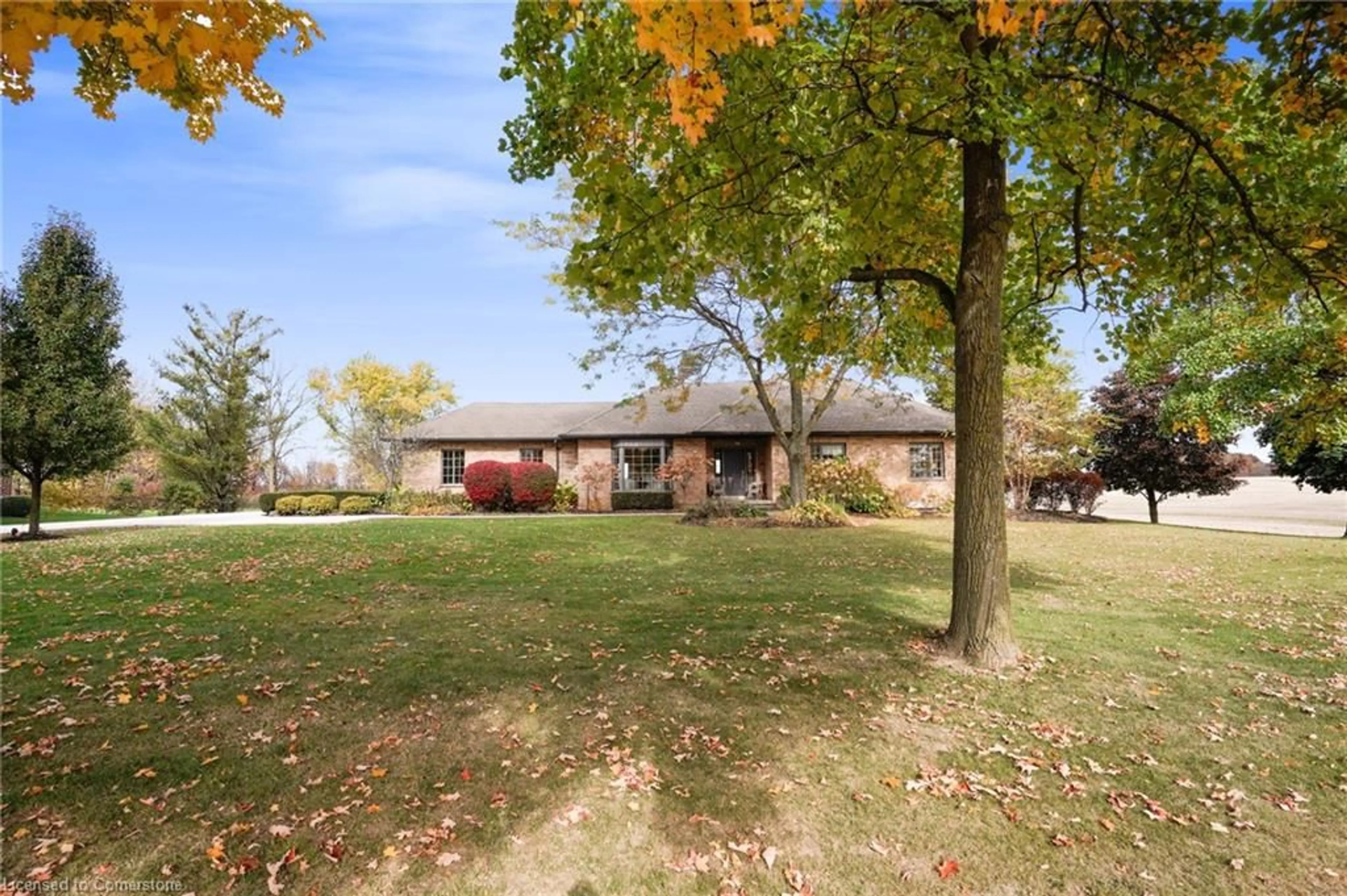 A pic from exterior of the house or condo, the fenced backyard for 8360 English Church Rd, Hamilton Ontario L0R 1W0