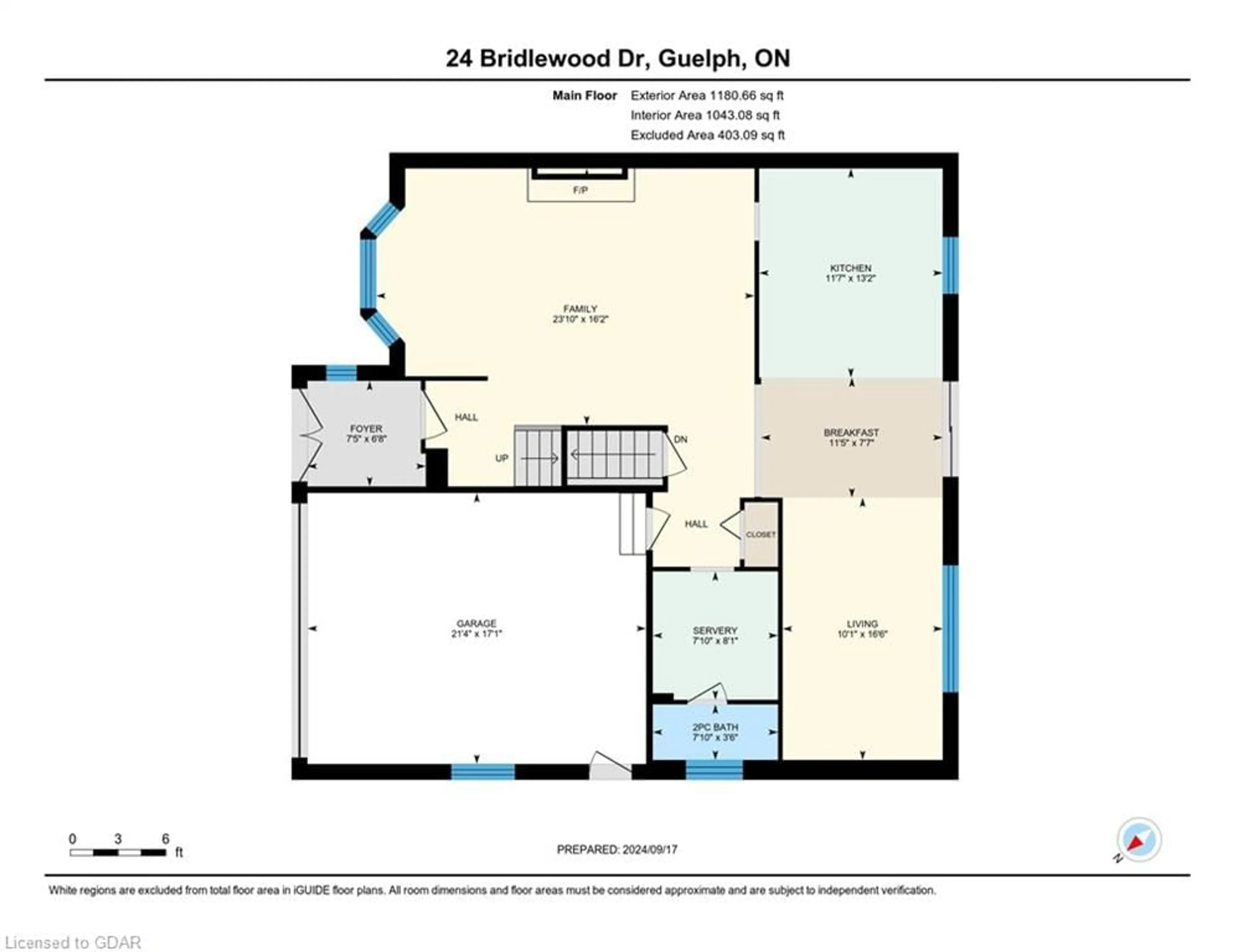 Floor plan for 24 Bridlewood Dr, Guelph Ontario N1G 4B1