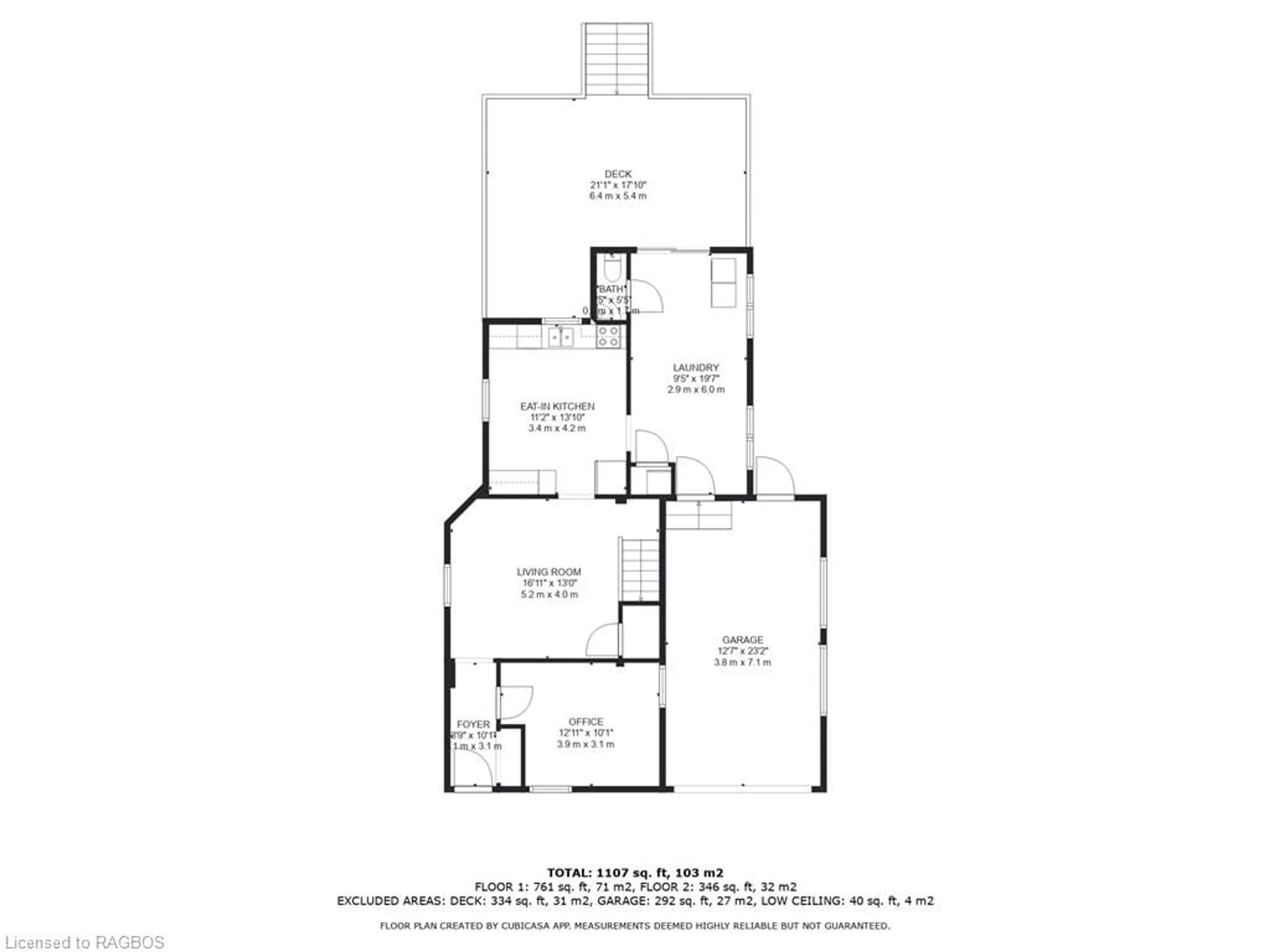 Floor plan for 461 Waterloo St, Mount Forest Ontario N0G 2L3