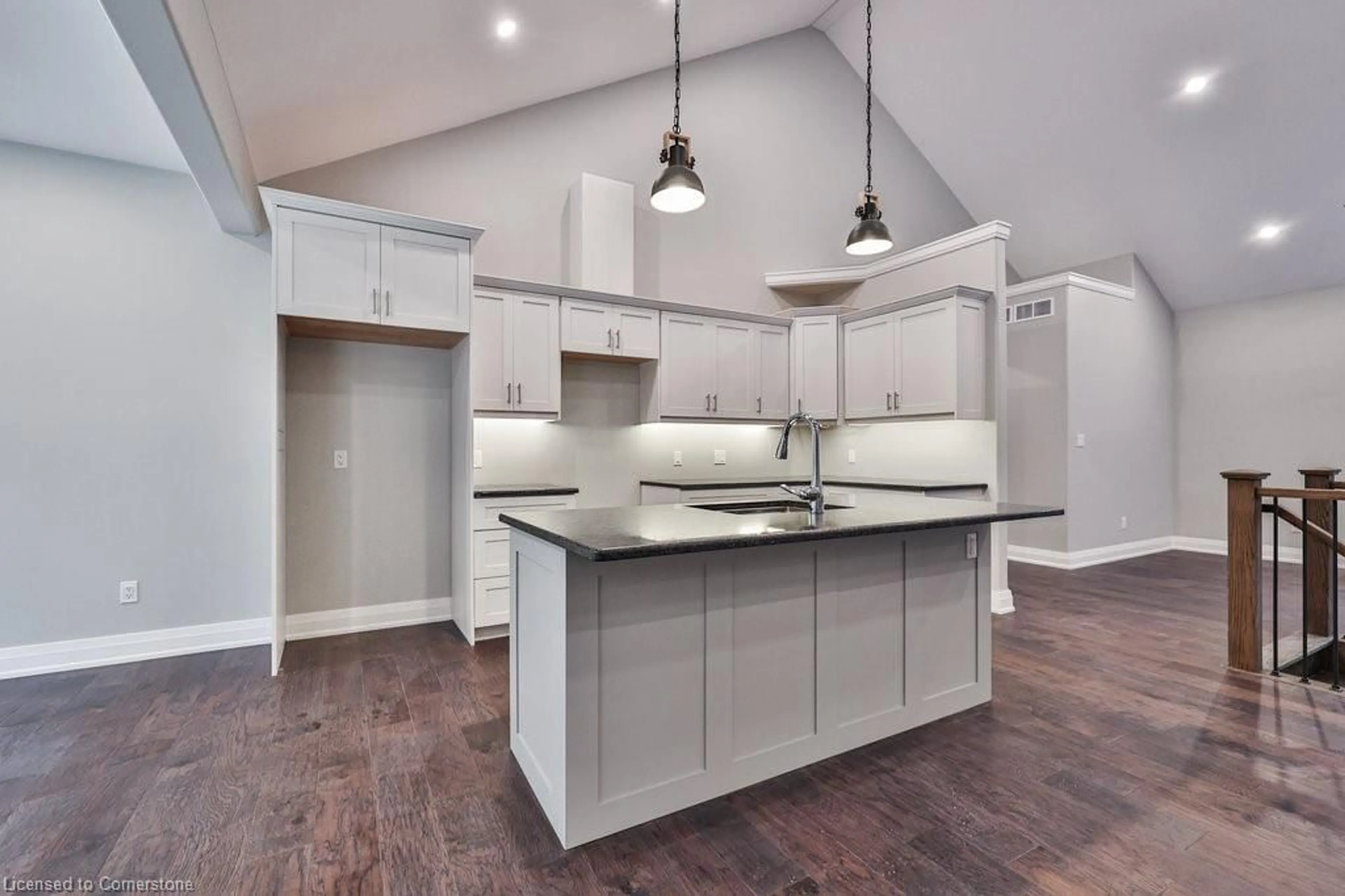 Open concept kitchen for 72 Harmonious Dr, Fenelon Falls Ontario K0M 1N0