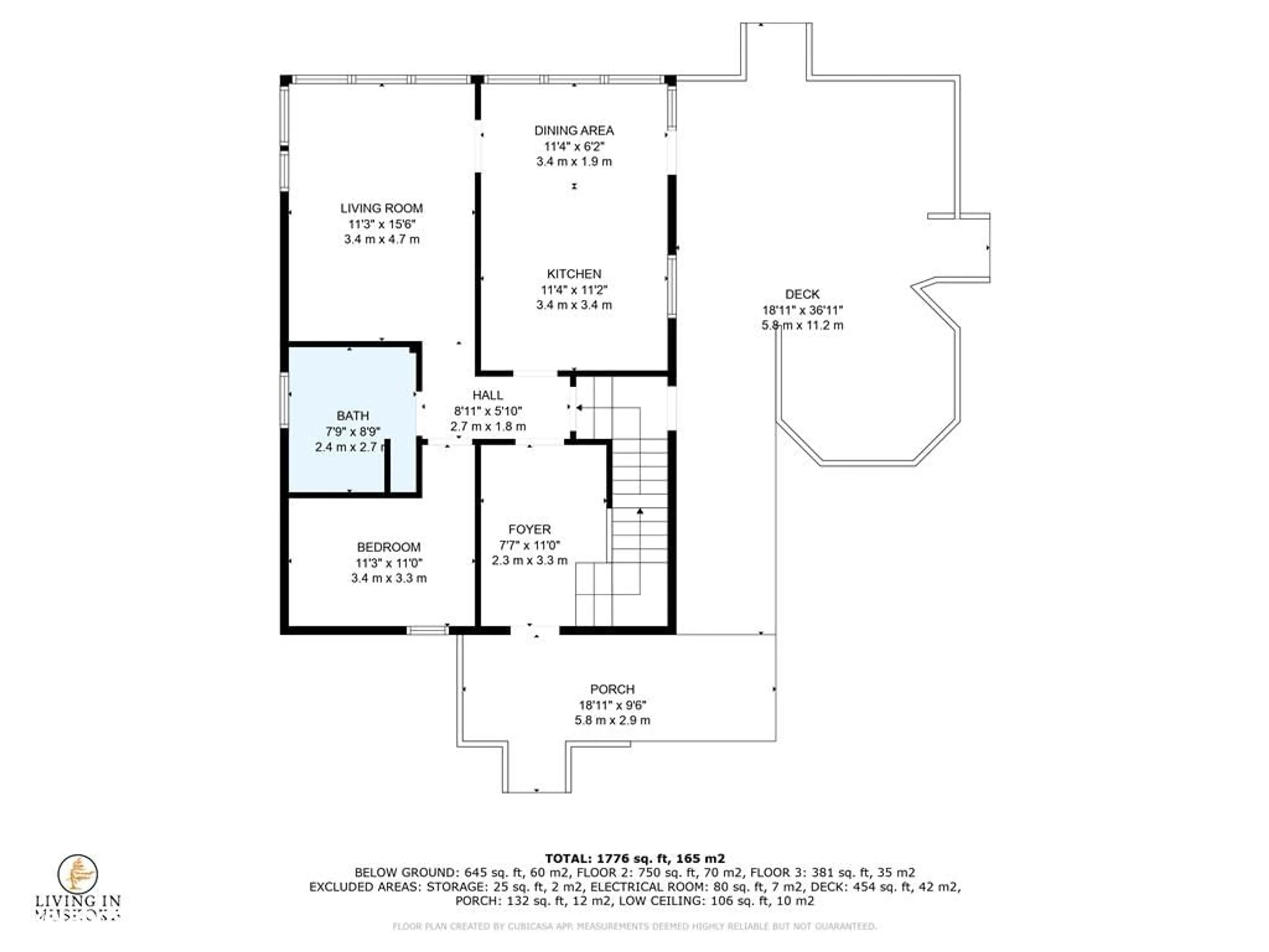 Floor plan for 25335 35 Hwy, Dwight Ontario P0A 1H0