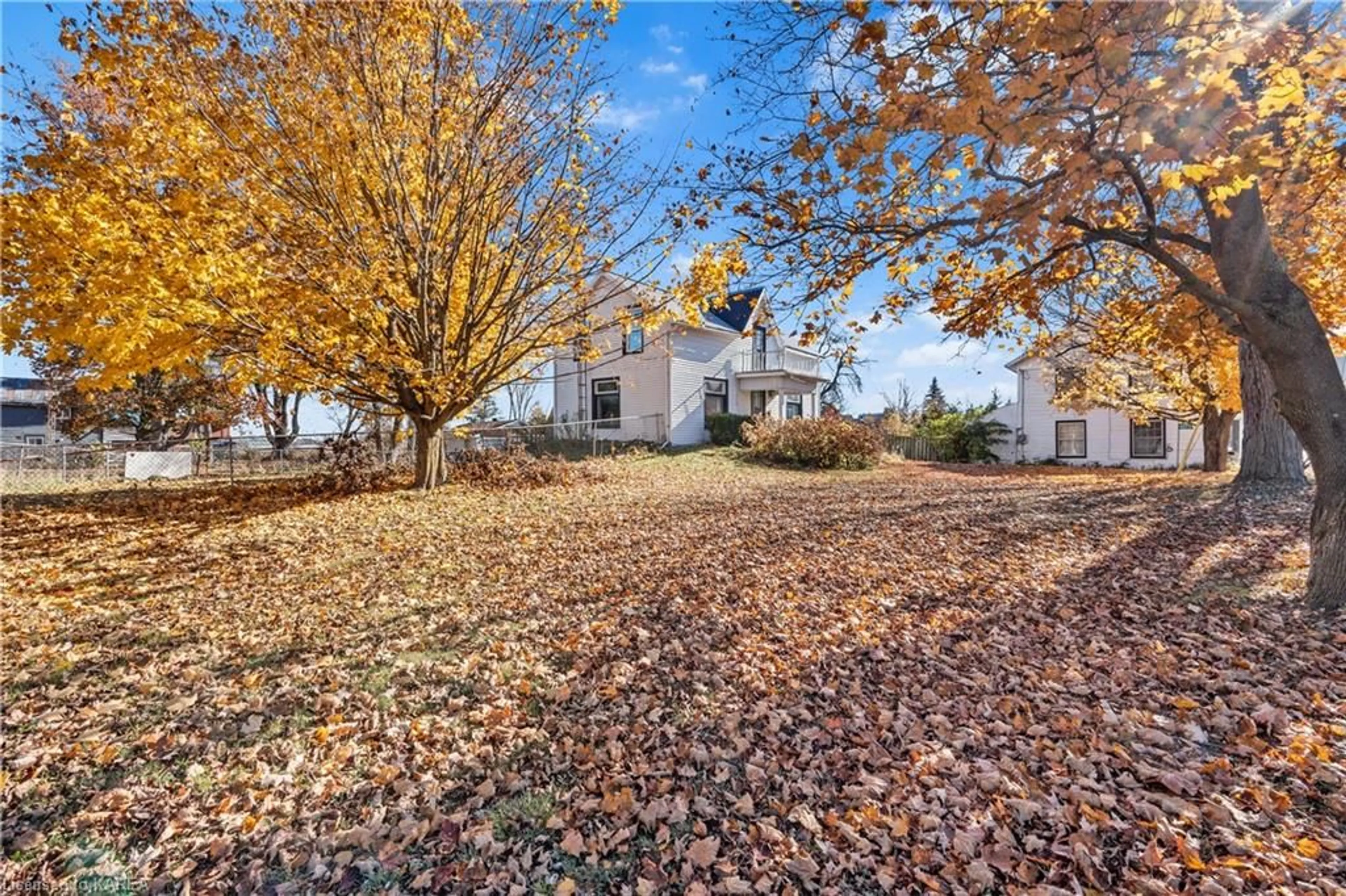 A pic from exterior of the house or condo, the fenced backyard for 4271 County Rd 6, Yarker Ontario K0K 3N0