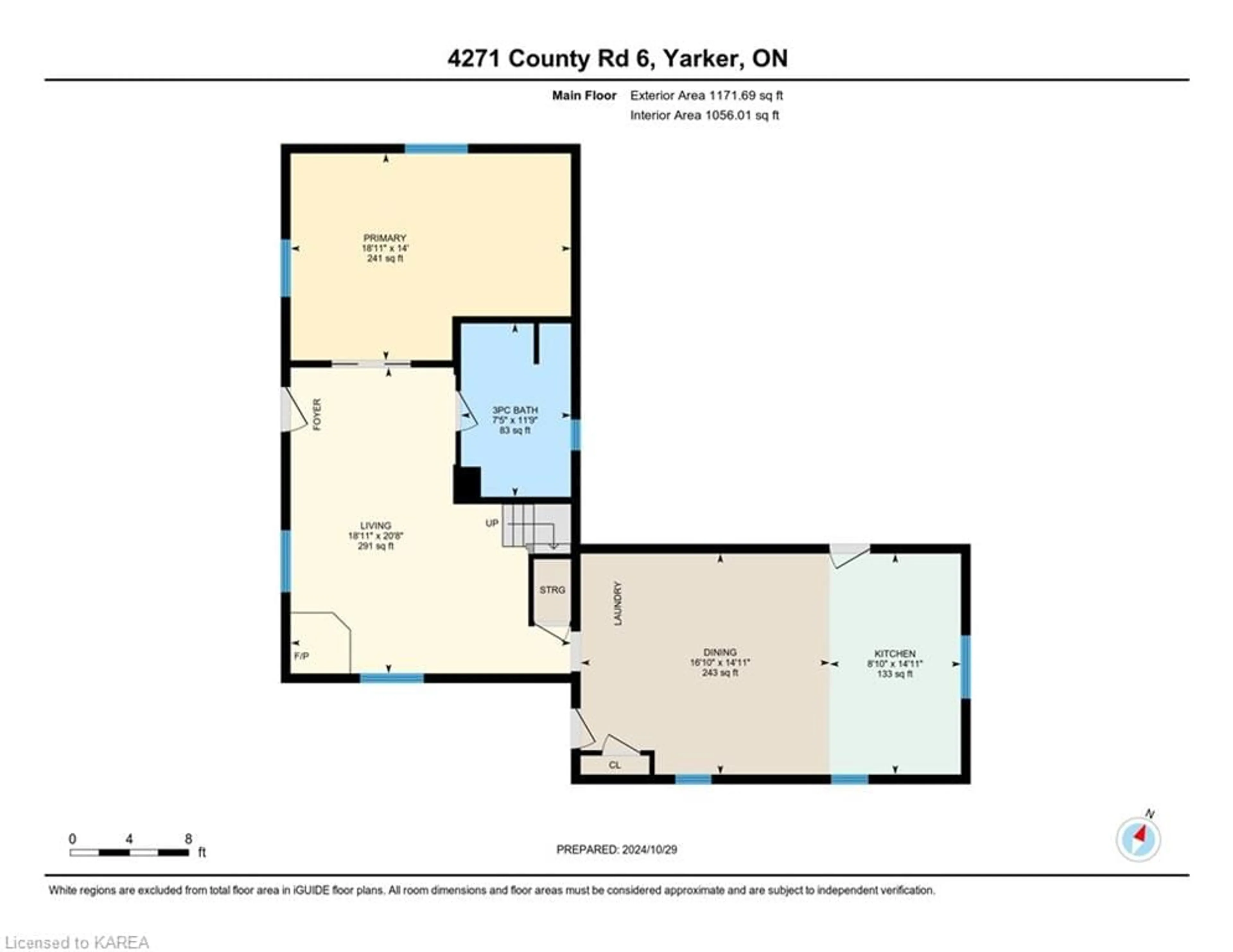 Floor plan for 4271 County Rd 6, Yarker Ontario K0K 3N0