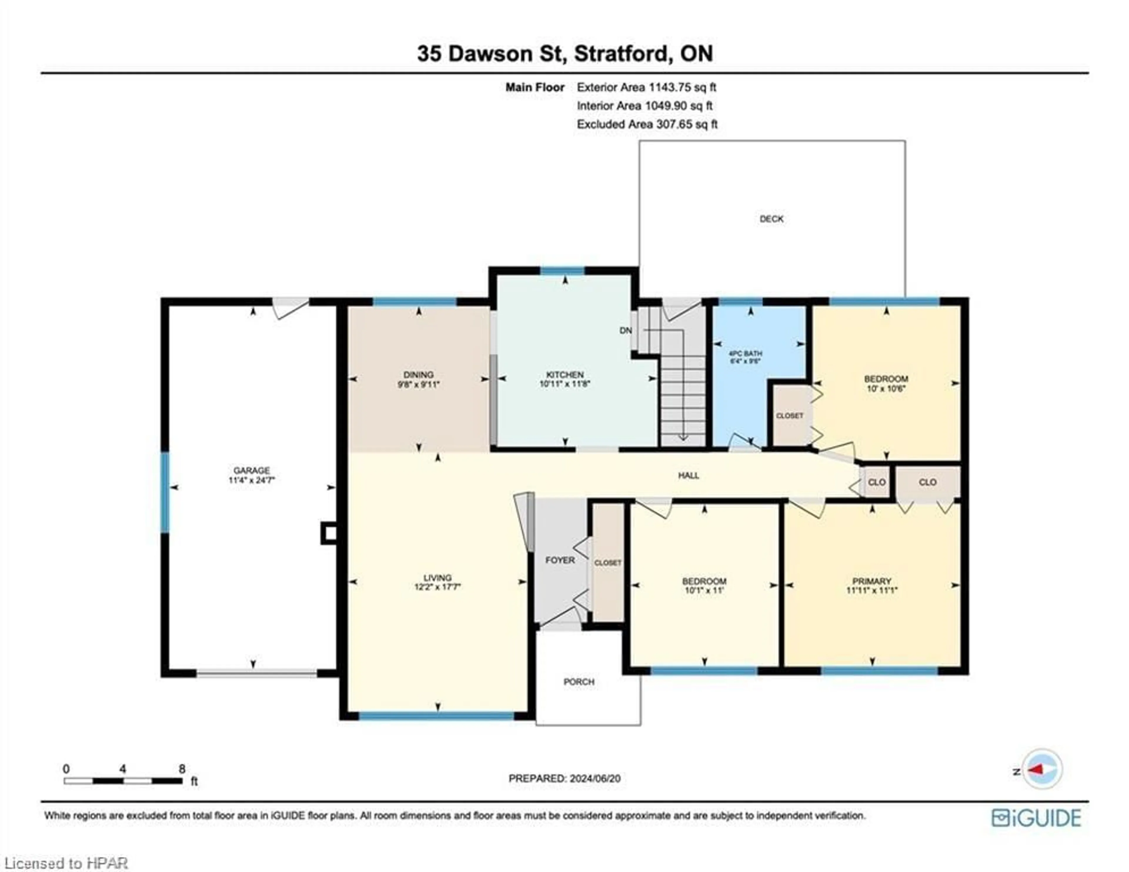 Floor plan for 35 Dawson St, Stratford Ontario N5A 5M3