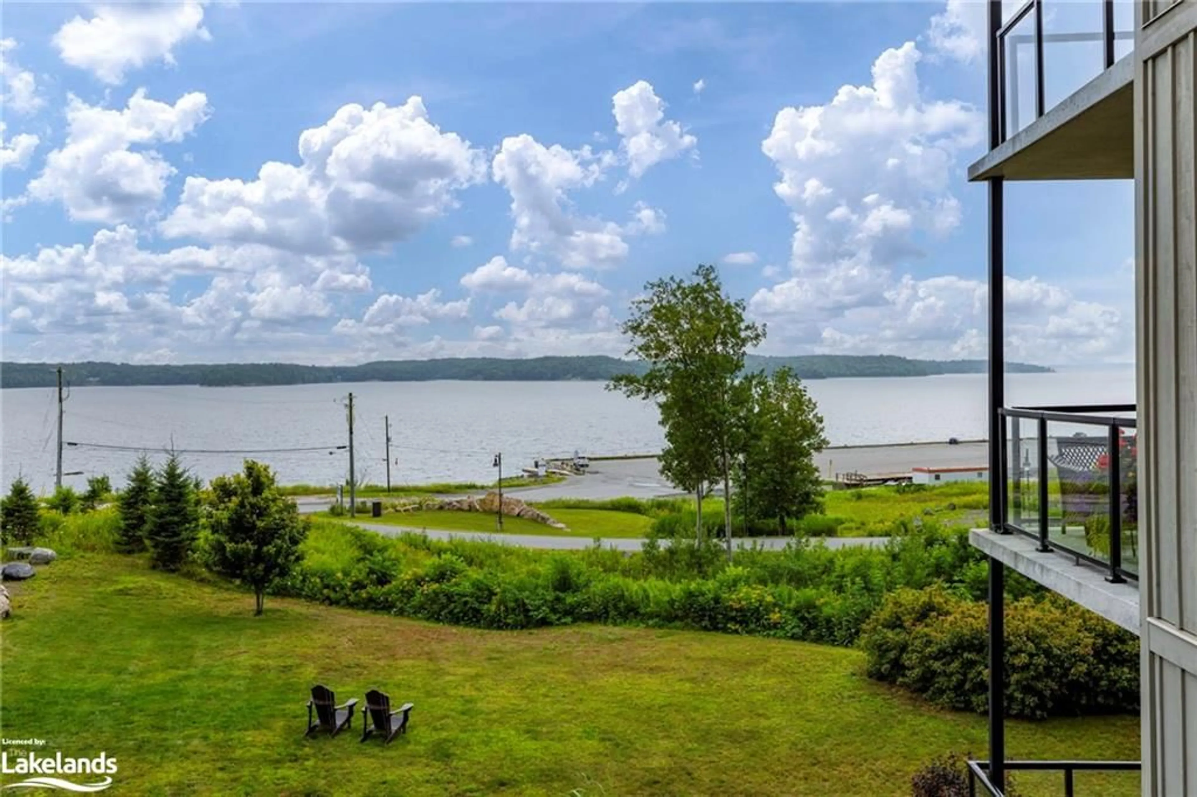 Patio, the view of lake or river for 11C Salt Dock Rd #201, Parry Sound Ontario P2A 3B6