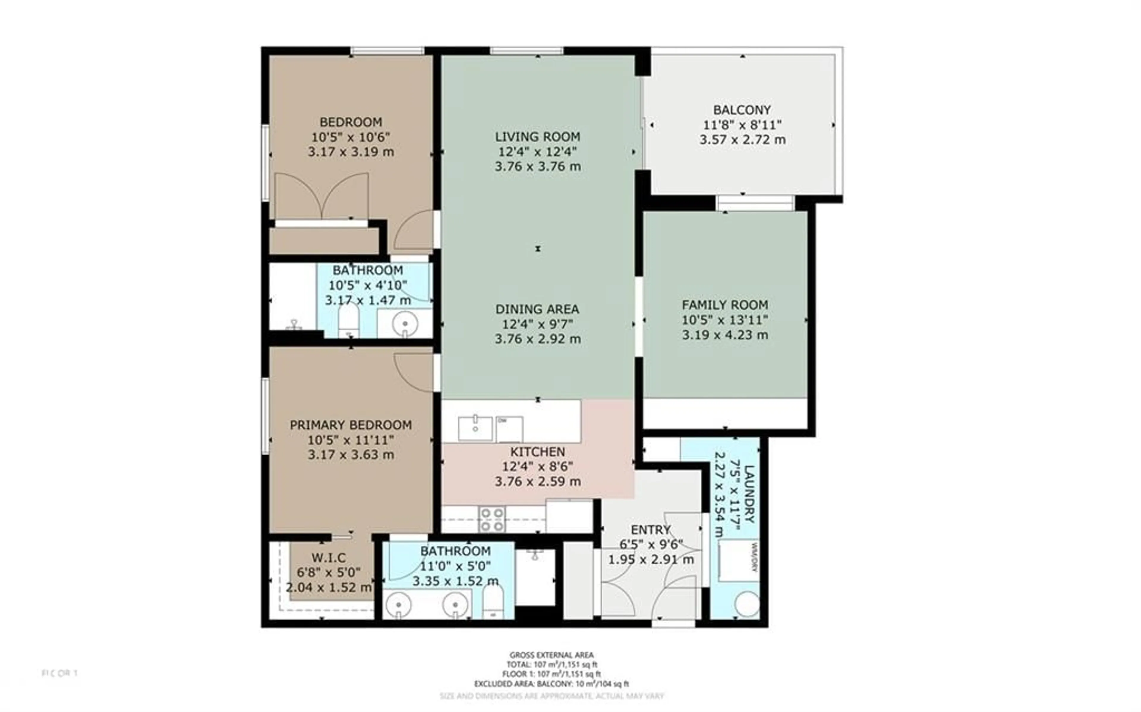 Floor plan for 11C Salt Dock Rd #201, Parry Sound Ontario P2A 3B6