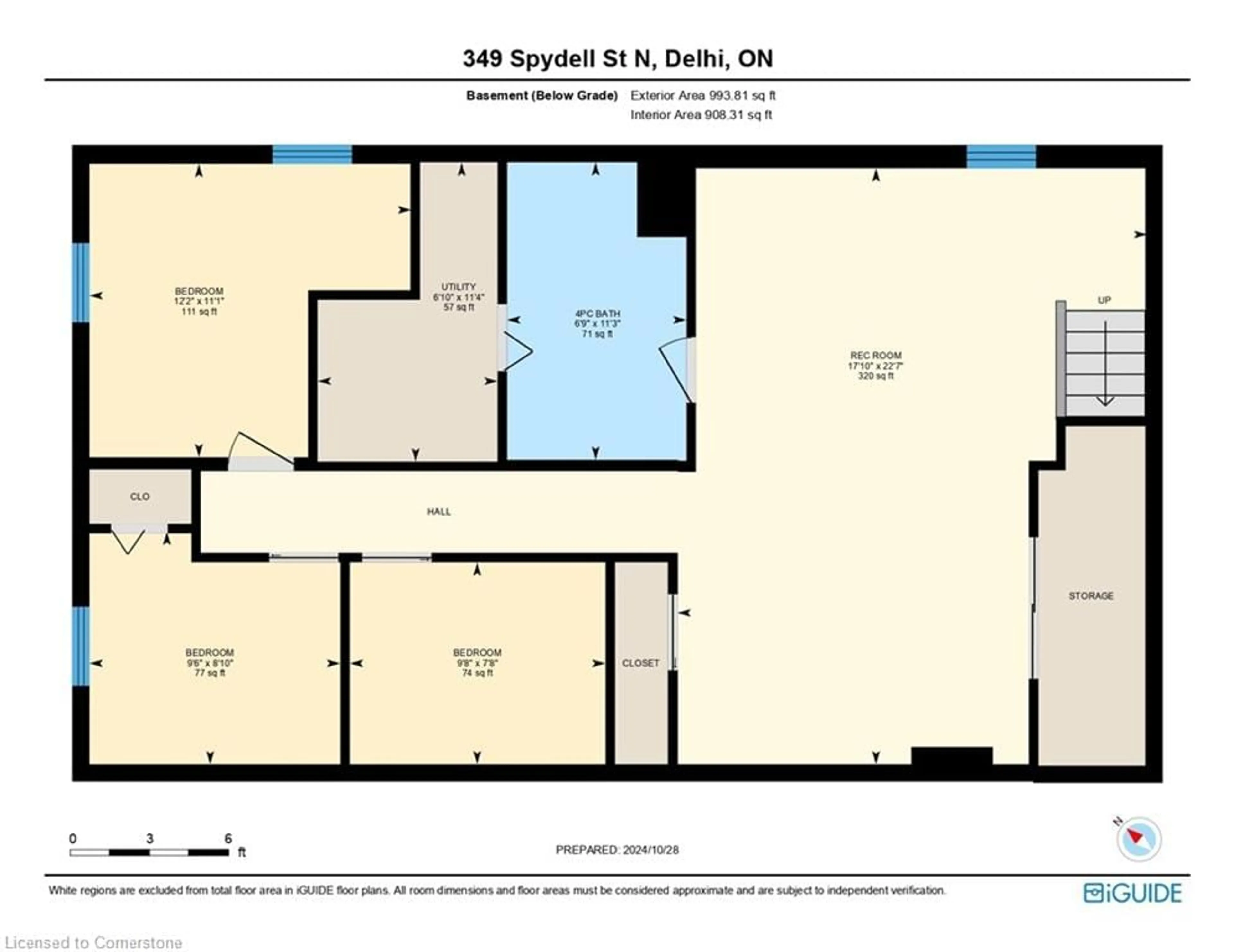 Floor plan for 349 Spydell St, Delhi Ontario N4B 2T8