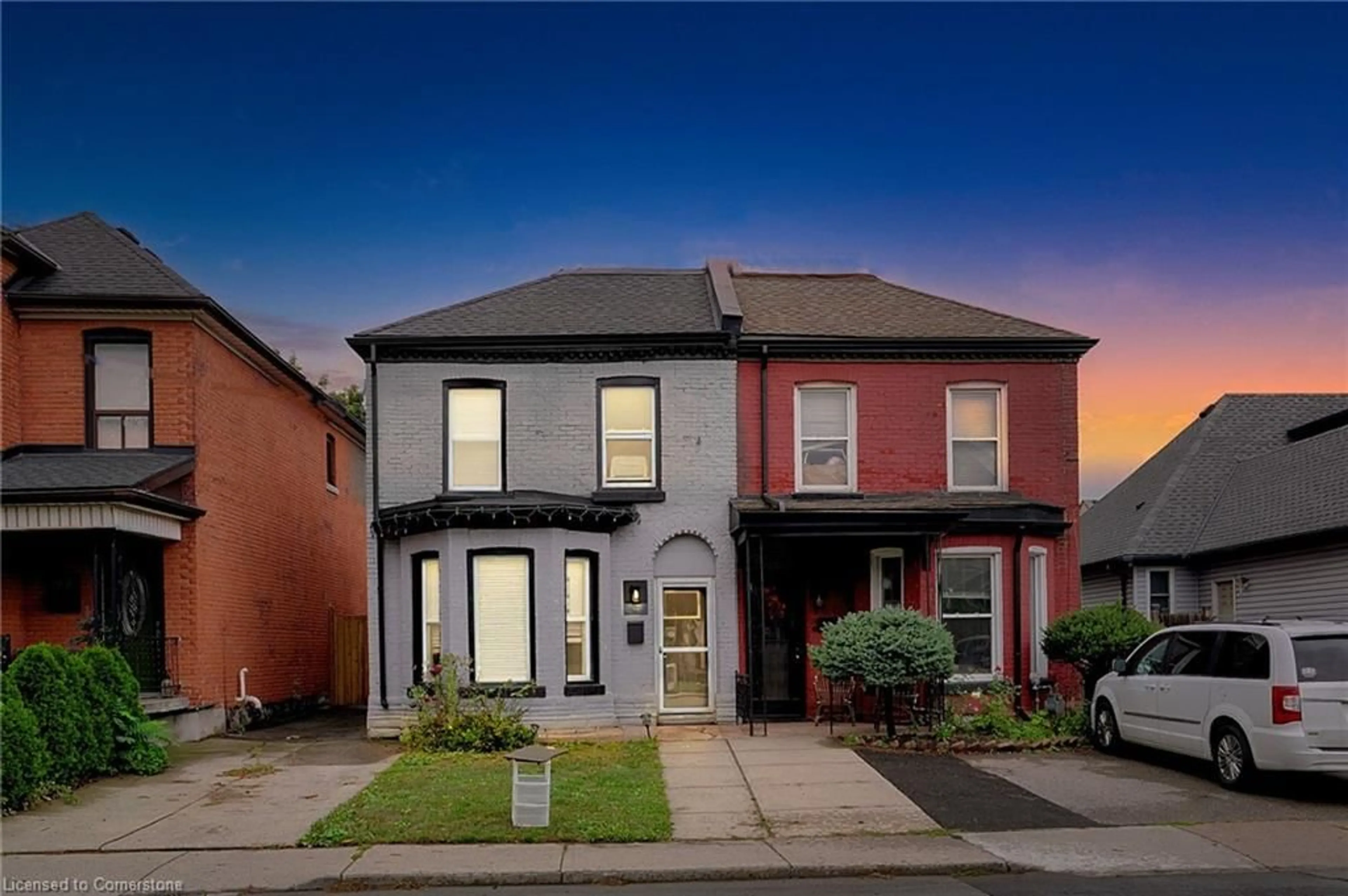 Frontside or backside of a home, the street view for 99 Chestnut Ave, Hamilton Ontario L8L 6K8